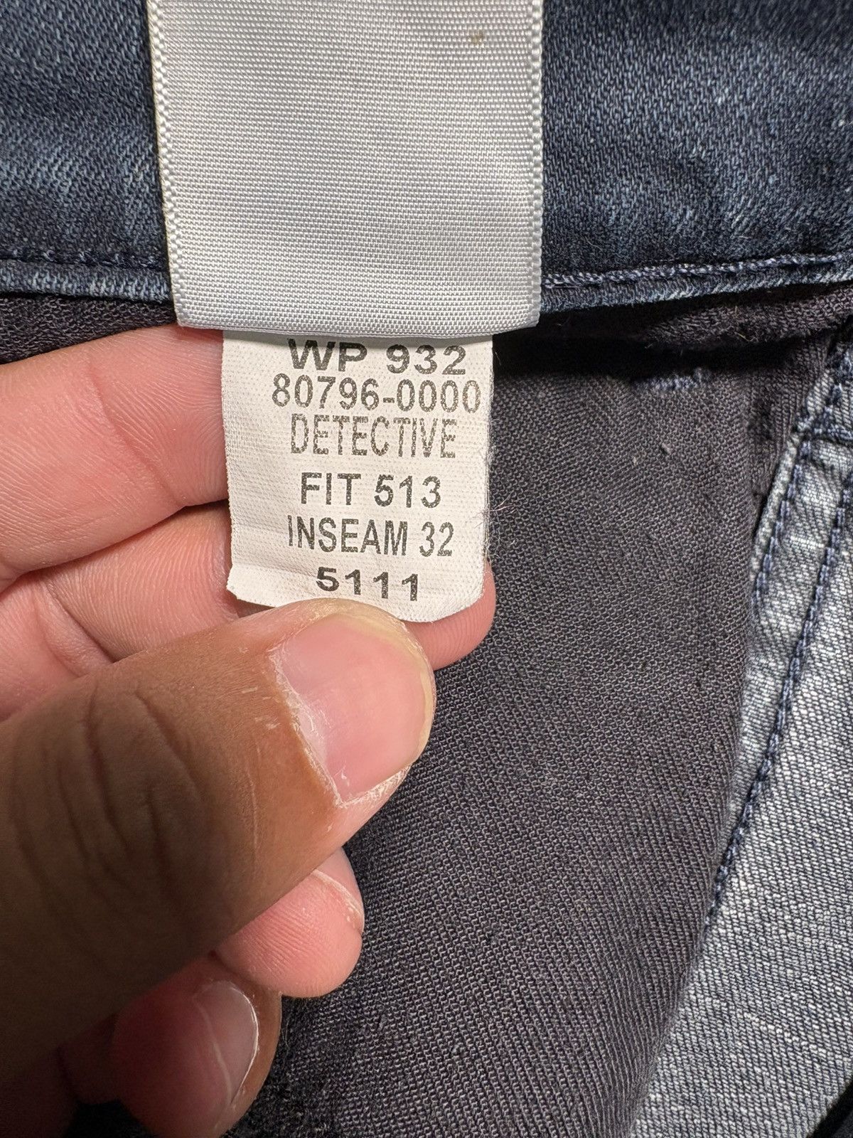 Levi's Vintage Clothing Levi’s Line 8 "Detective" 513 Slim Straight Denim Jeans Size US 40 / EU 56 - 11 Thumbnail