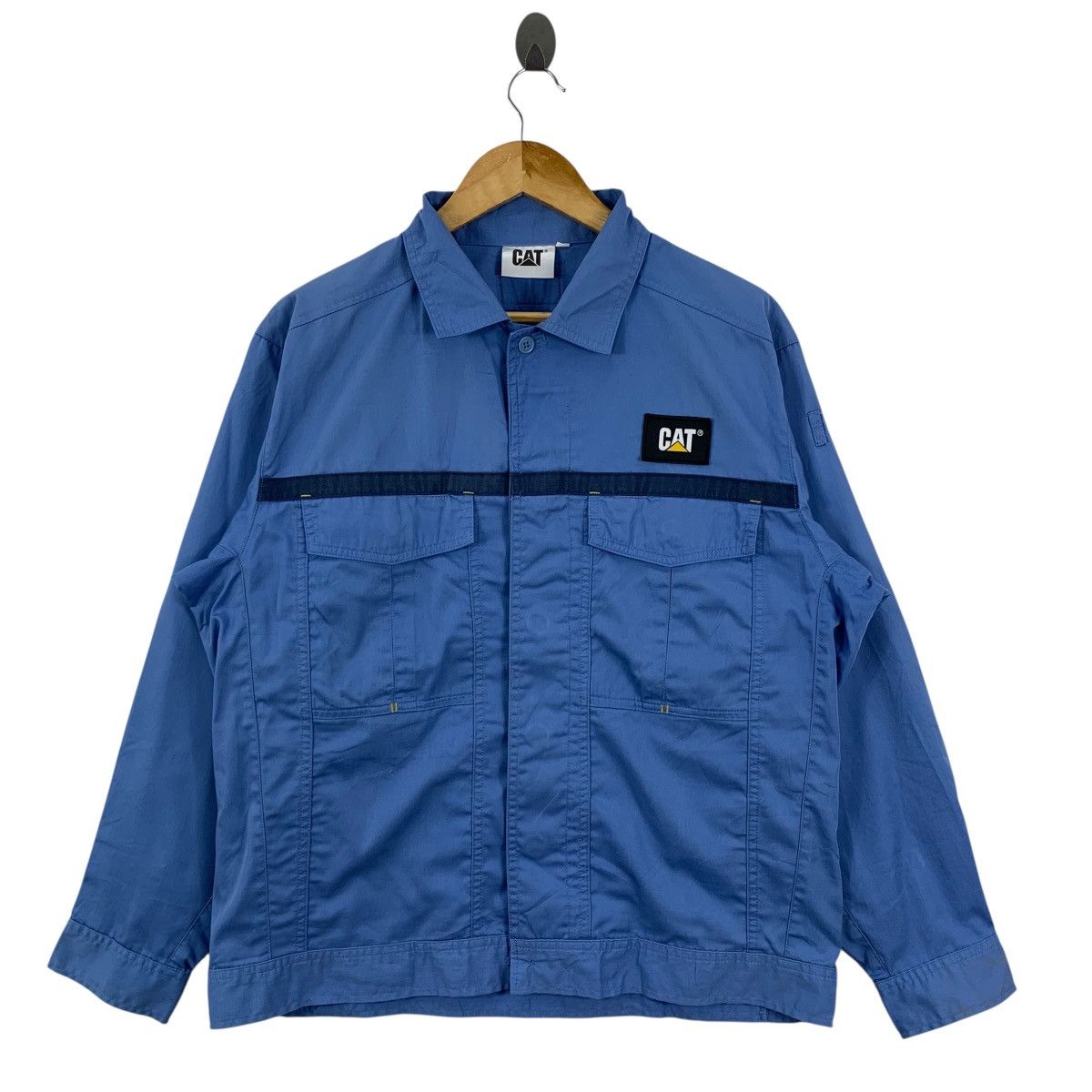 Caterpillar CATERPILLAR CAT Inc Construction Company Top Buttons Shirt Size US L / EU 52-54 / 3 - 1 Thumbnail