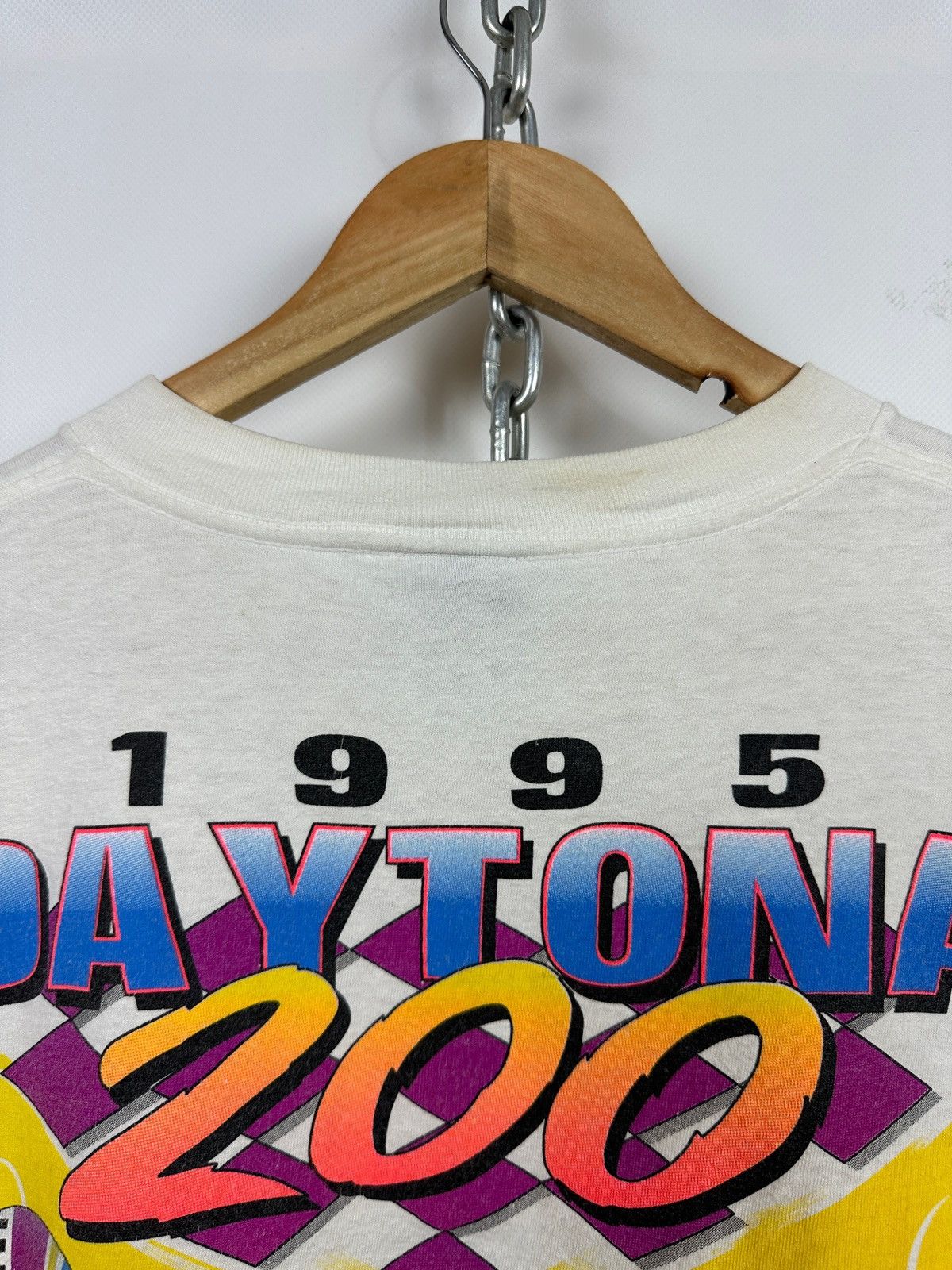 Vintage 1995 Vintage Daytona 200 Moto Single Stitch T-Shirt Size US XL / EU 56 / 4 - 8 Thumbnail