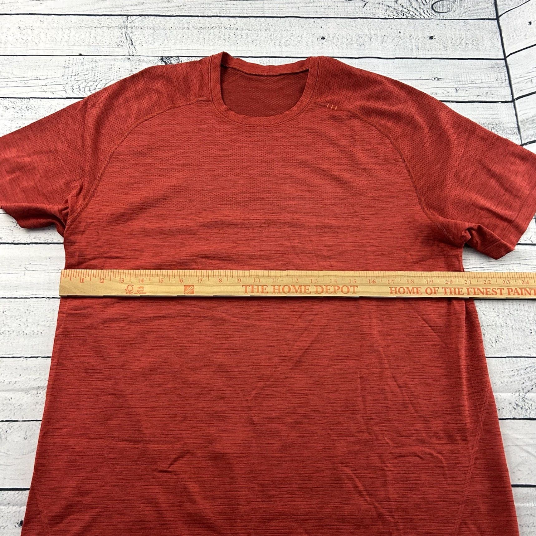 Lululemon Lululemon Metal Vent Tech Short Sleeve T-Shirt Men XL Orange Red Athletic Running Jogging Shirt Size US XL / EU 56 / 4 - 4 Thumbnail
