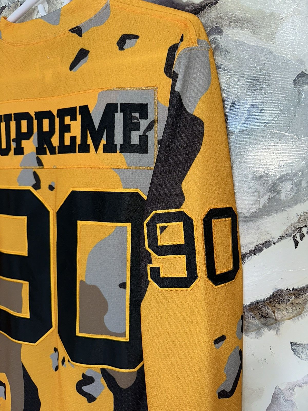 Supreme Supreme Jersey (yellow #90) Size US L / EU 52-54 / 3 - 3 Thumbnail