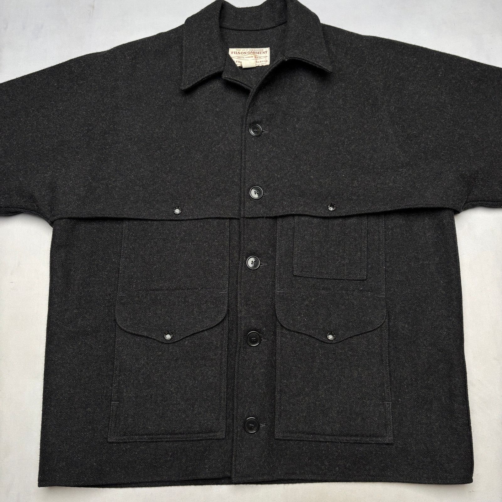 Filson × Vintage Vintage Filson Double Mackinaw Cruiser Wool Coat Men's 48 Size US XL / EU 56 / 4 - 2 Thumbnail
