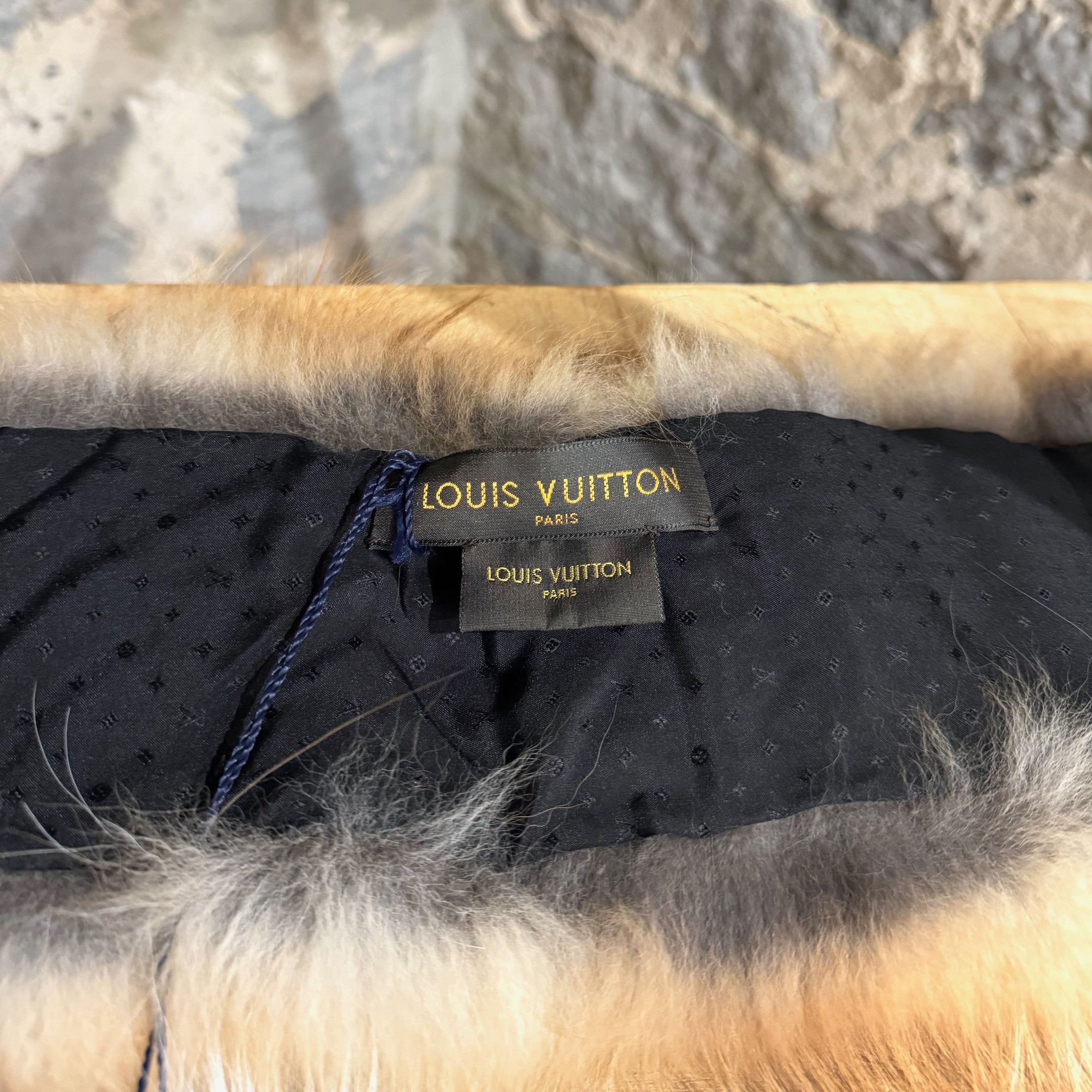 Louis Vuitton Louis Vuitton Ivory Tan Fox Fur Collar Scarf Size ONE SIZE - 5 Thumbnail