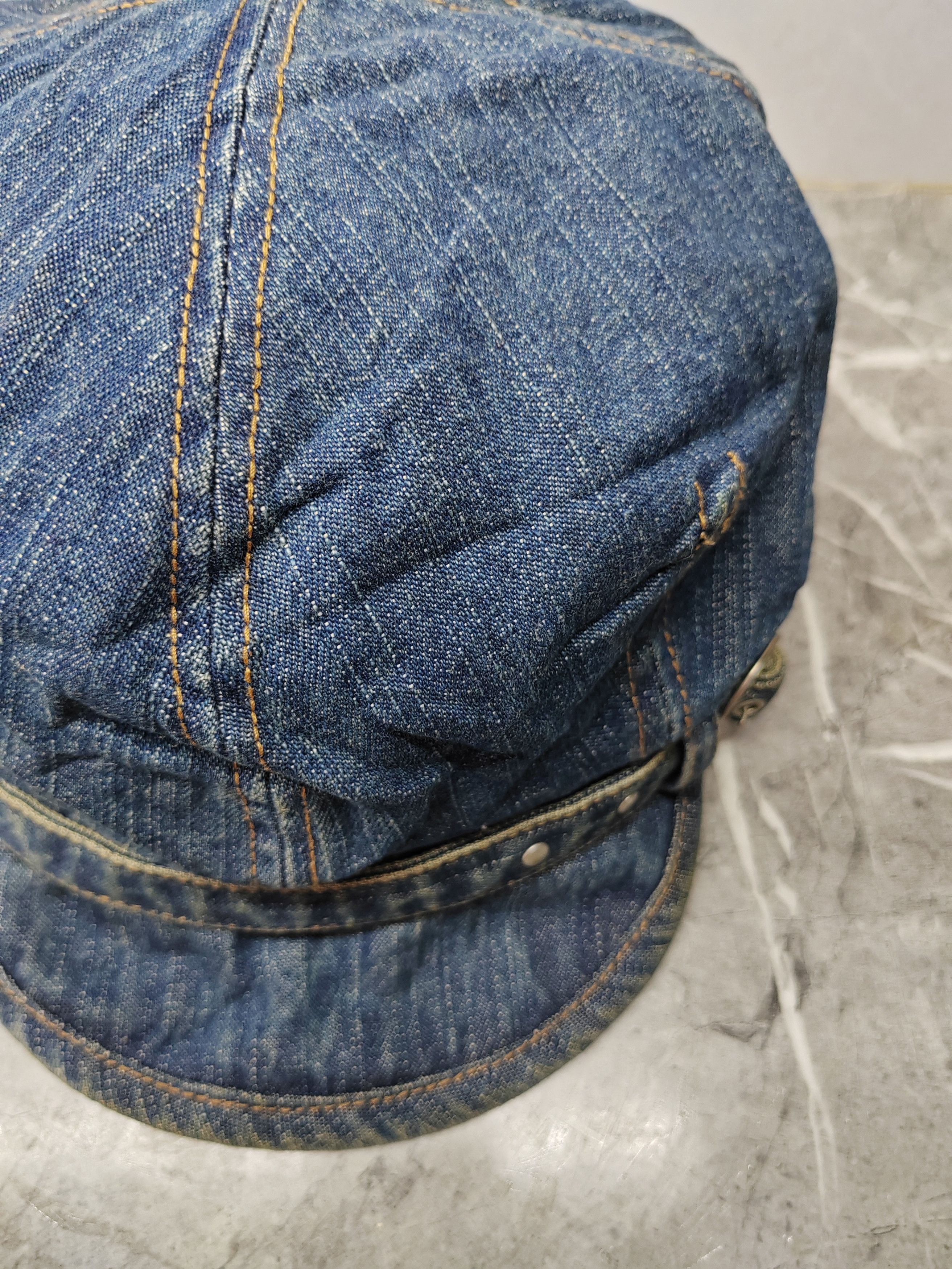 Japanese Brand Vintage Onside Denim Japanese Style Cap Hat Size ONE SIZE - 4 Thumbnail