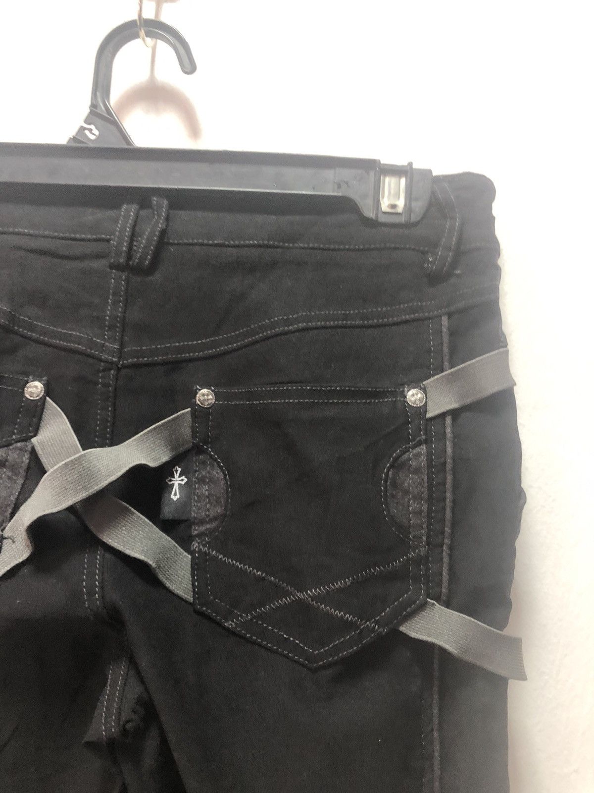 Japanese Brand × Seditionaries OZZ CROCE Pants Punk Cross Zip Strecht Size 27" / US 4 / IT 40 - 8 Thumbnail
