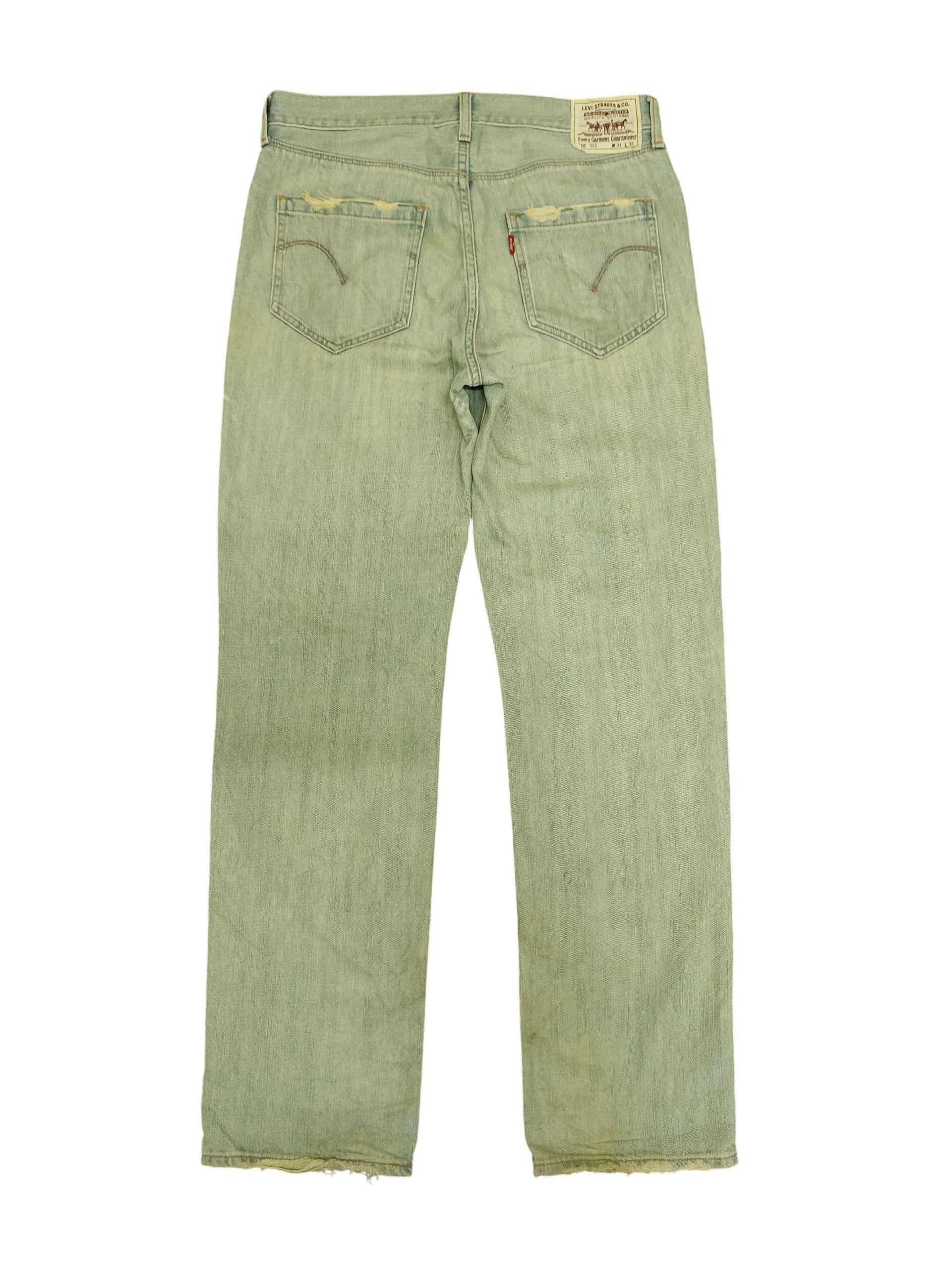Levi's Vintage Clothing Vintage Levis 552 Regular Rusty Light Wash Denim Jeans Size US 34 / EU 50 - 8 Thumbnail