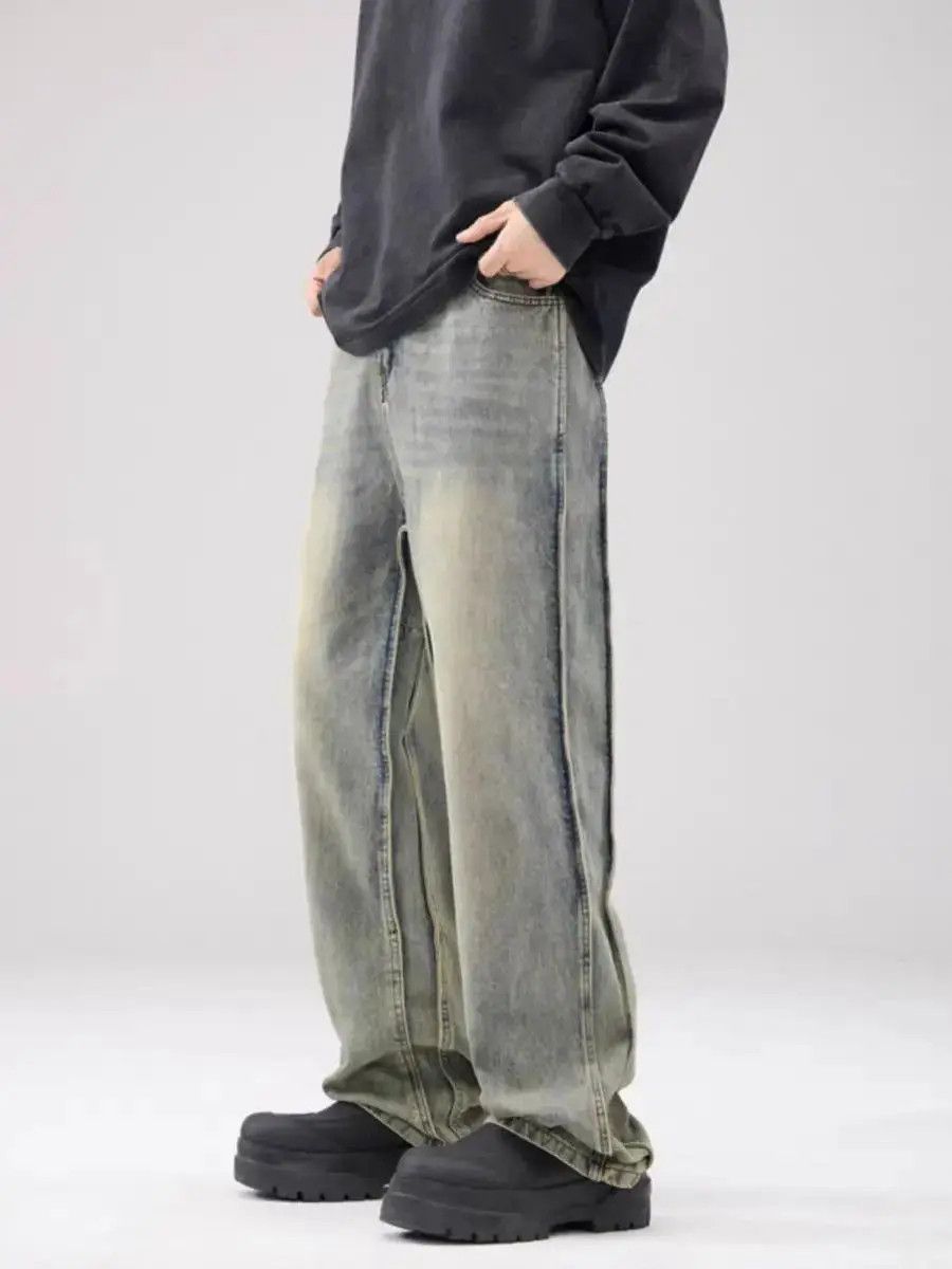 Japanese Brand American trend straight leg vintage cotton jeans Size US 30 / EU 46 - 2 Thumbnail