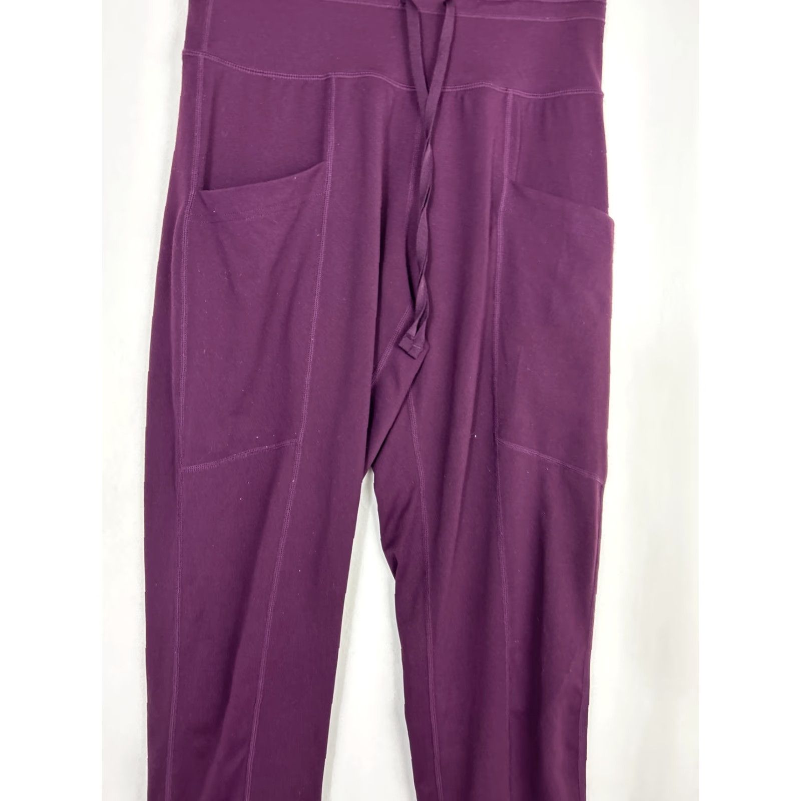 Athleta VINTAGE Athleta Womens XS Burgundy Jogger Pants Drawstring High Waist 27x27 Red Size 26" / US 2 / IT 38 - 3 Thumbnail