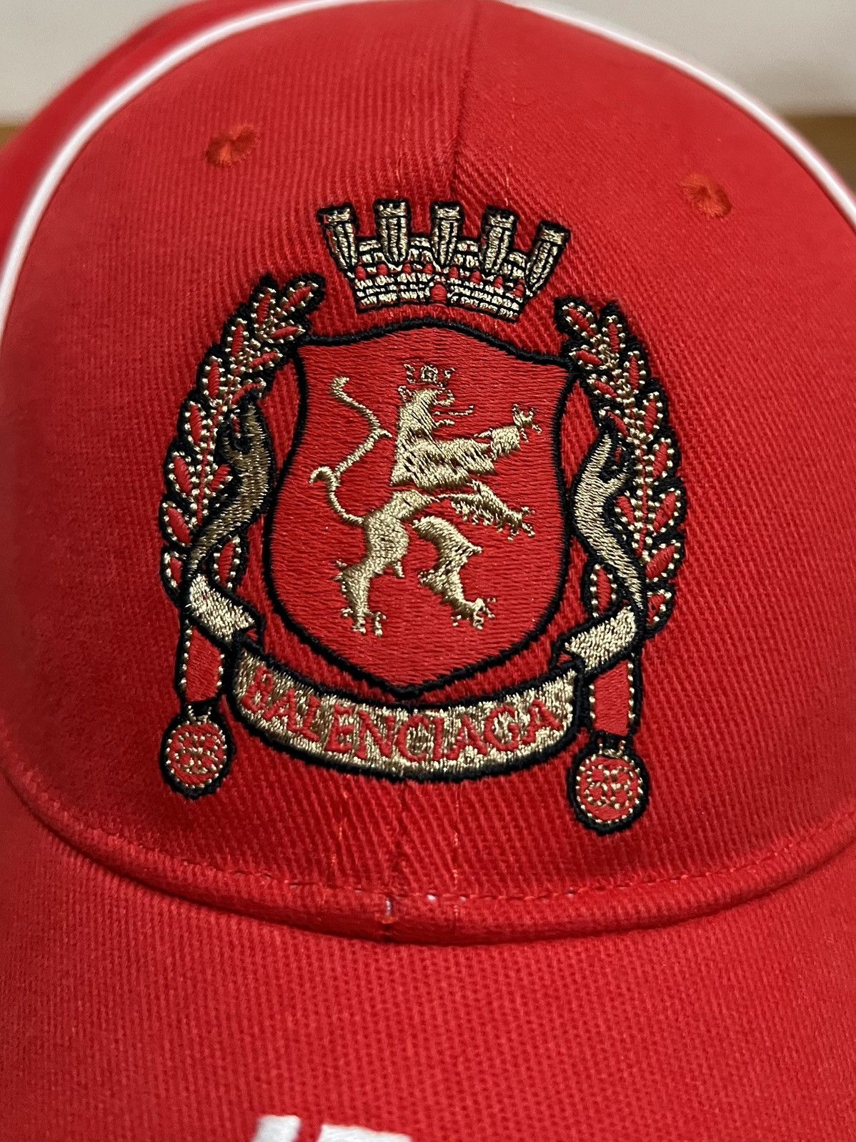 Balenciaga 2024 Soccer Crest Milan Paneled Cap (L) Size ONE SIZE - 5 Thumbnail