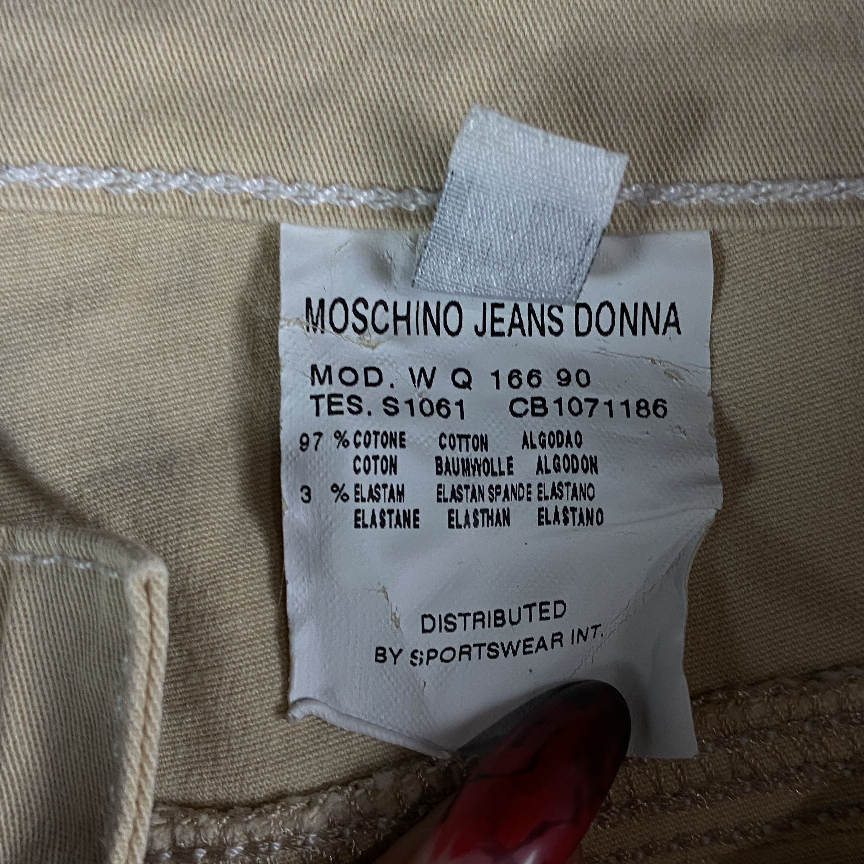 Moschino Women’s Classic Pants Moschino Size 28 Beige Size 28" / US 6 / IT 42 - 10 Thumbnail