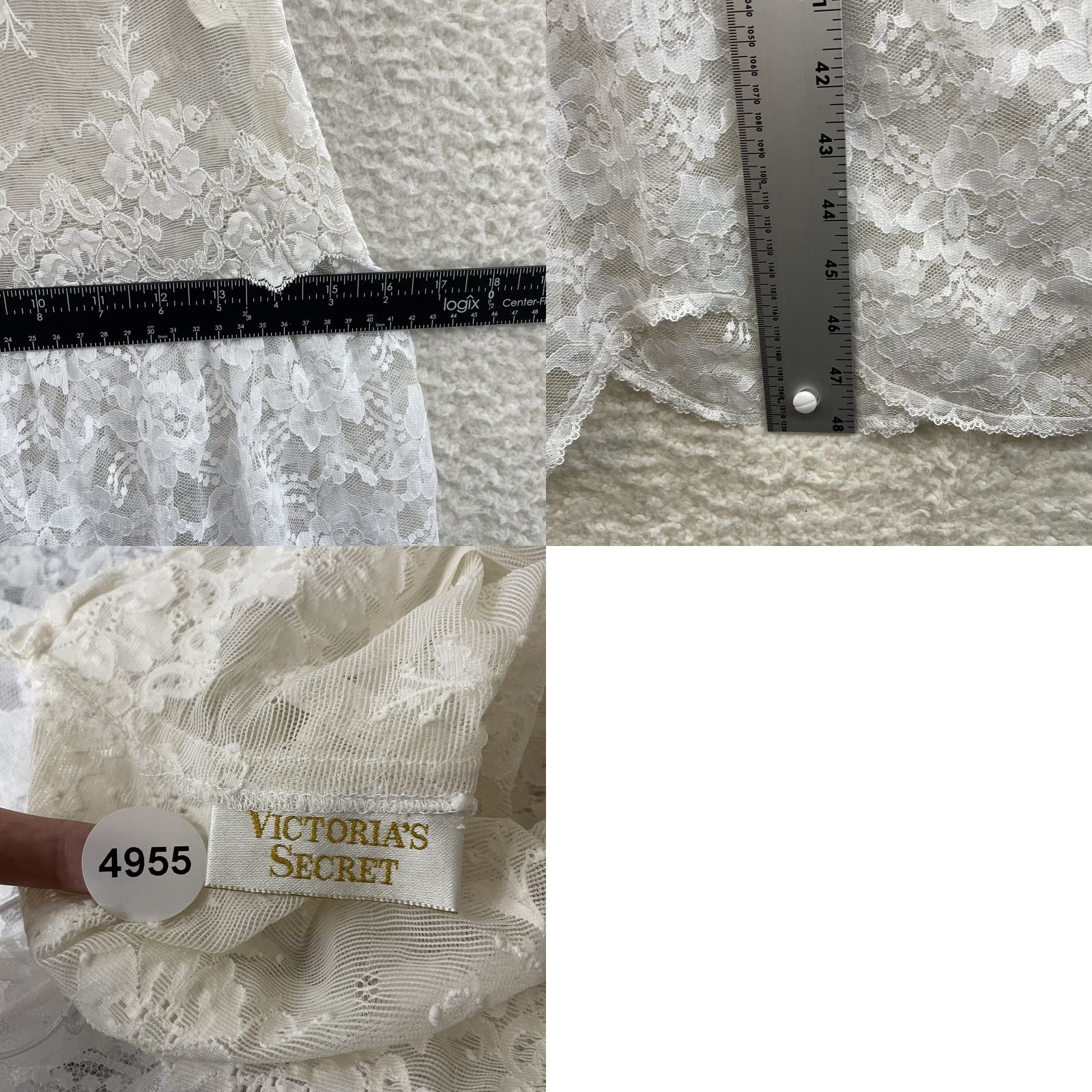 Victoria's Secret VINTAGE Victoria's Secret Dress White Lace Nightgown Slip Dress 80s M/L Womens Ladies by Victoria's Secret Size M / US 6-8 / IT 42-44 - 8 Thumbnail
