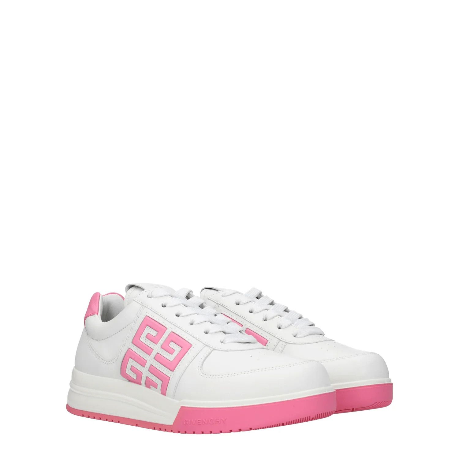 Givenchy ob1o1e1124 Leather Sneakers in White Pink Size US 6.5 / IT 36.5 - 2 Thumbnail