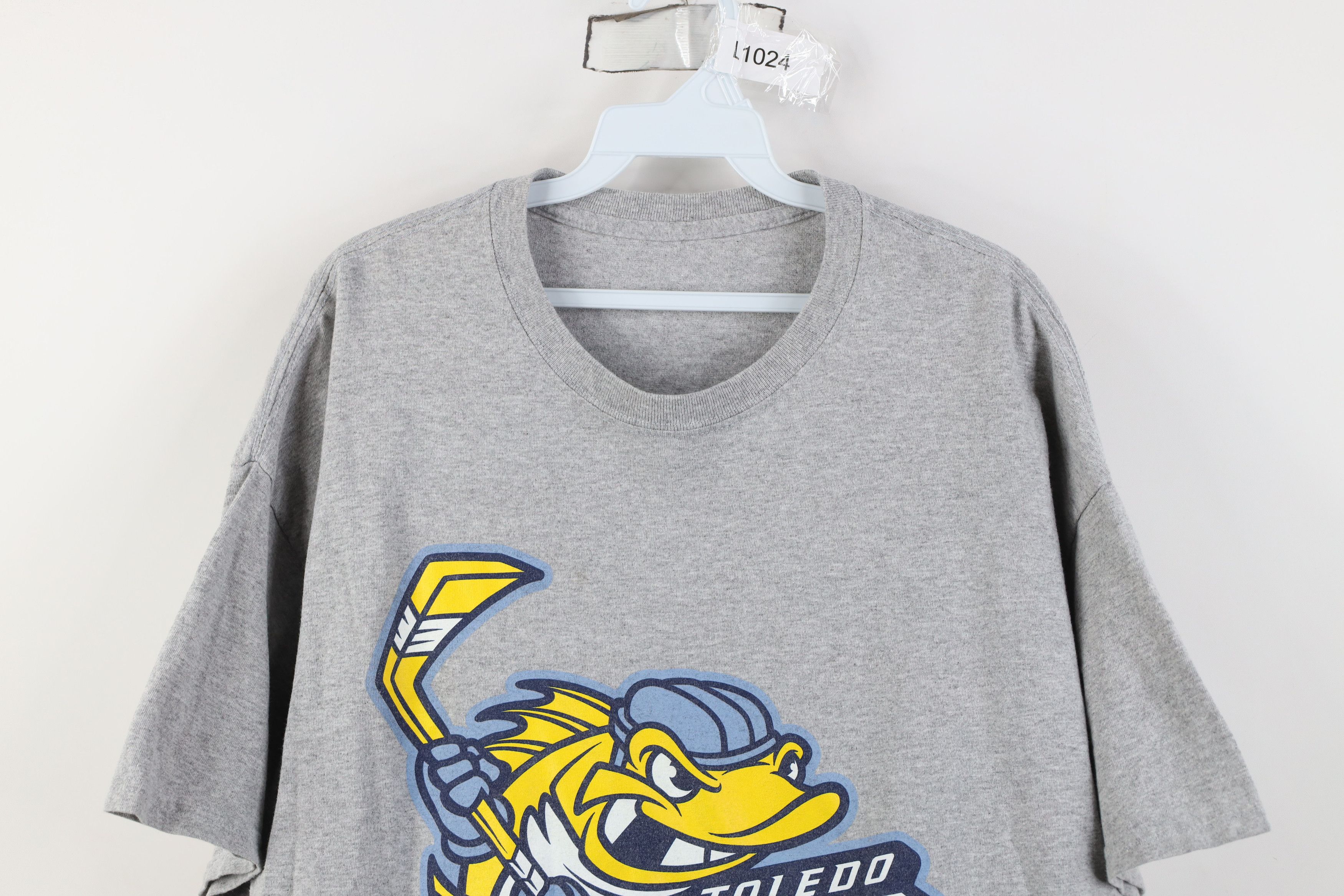 Vintage Vintage Toledo Walleye Hockey Short Sleeve T-Shirt Gray Size US XL / EU 56 / 4 - 2 Thumbnail