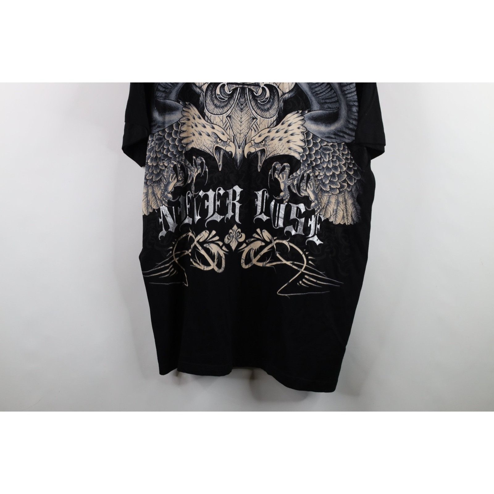 Vintage Vintage 90s Y2K Fleur de Lis Tribal UFC MMA Fighting T-Shirt Size US XXL / EU 58 / 5 - 3 Thumbnail