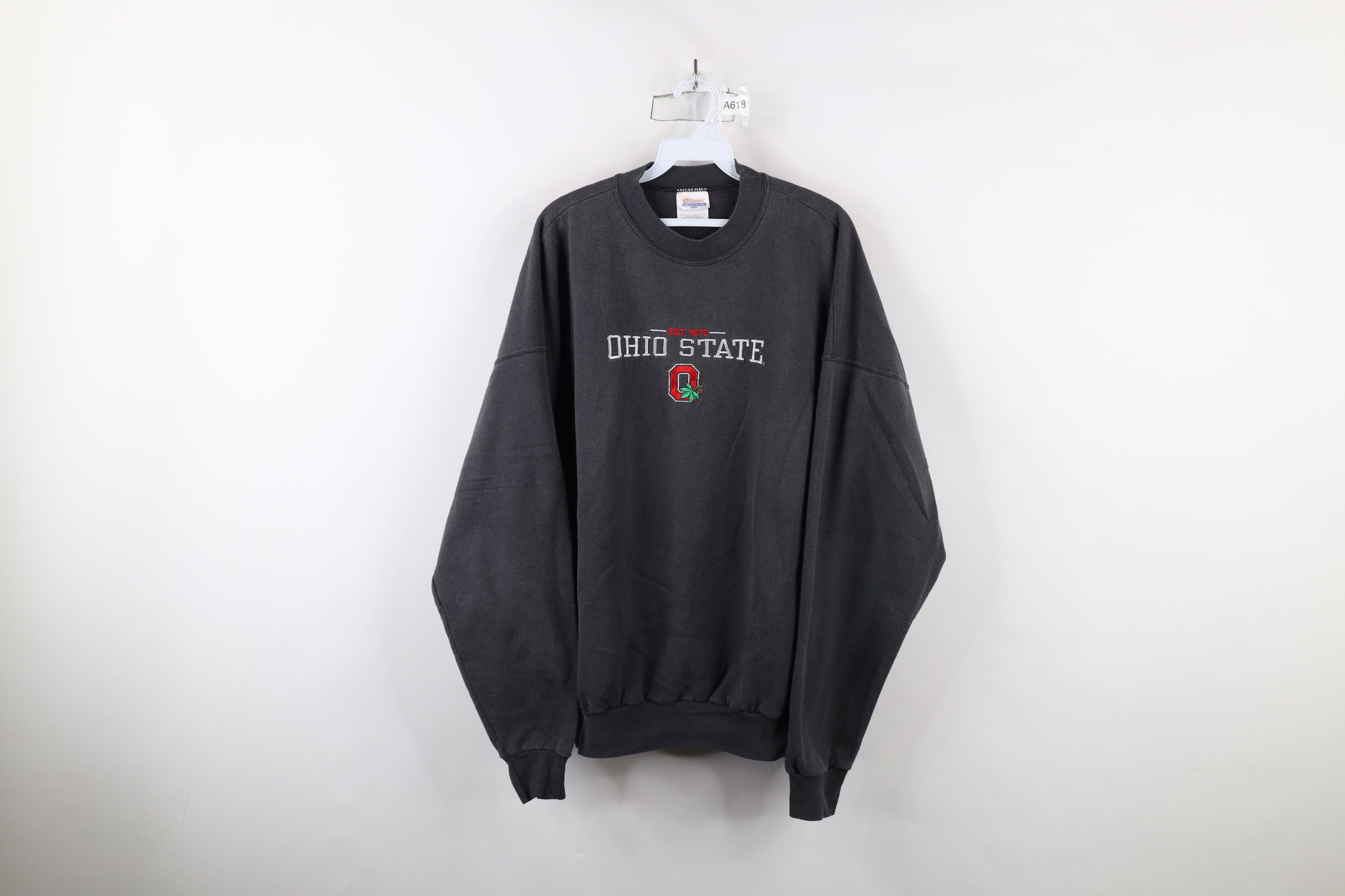 Vintage Vintage 90s Spell Ohio State University Crewneck Sweatshirt Size US XXL / EU 58 / 5 - 1 Thumbnail