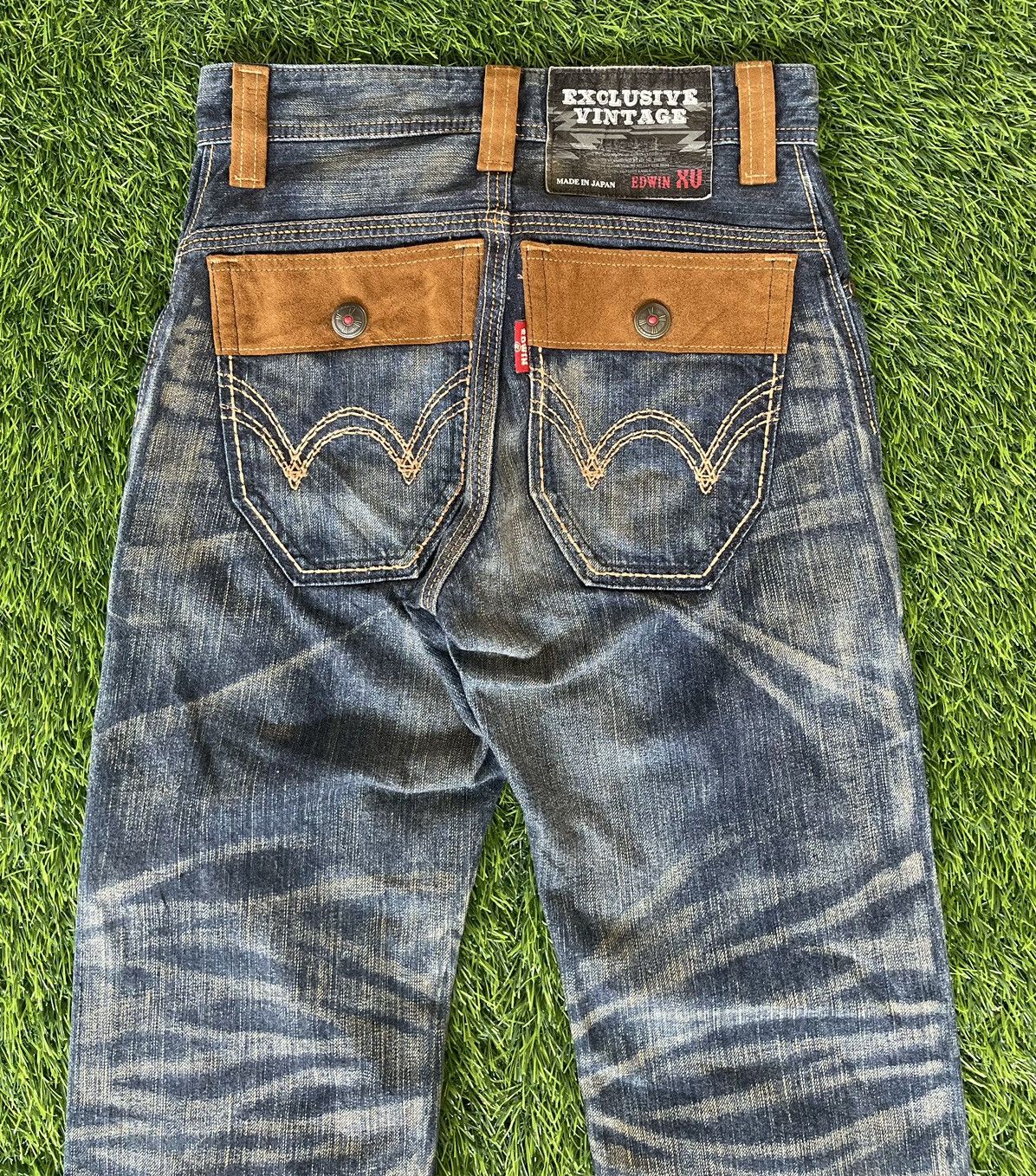 Edwin Exclusive Vintage 90s 🔥EDWIN🔥Bush Pants Blue Denim Size US 28 / EU 44 - 10 Thumbnail