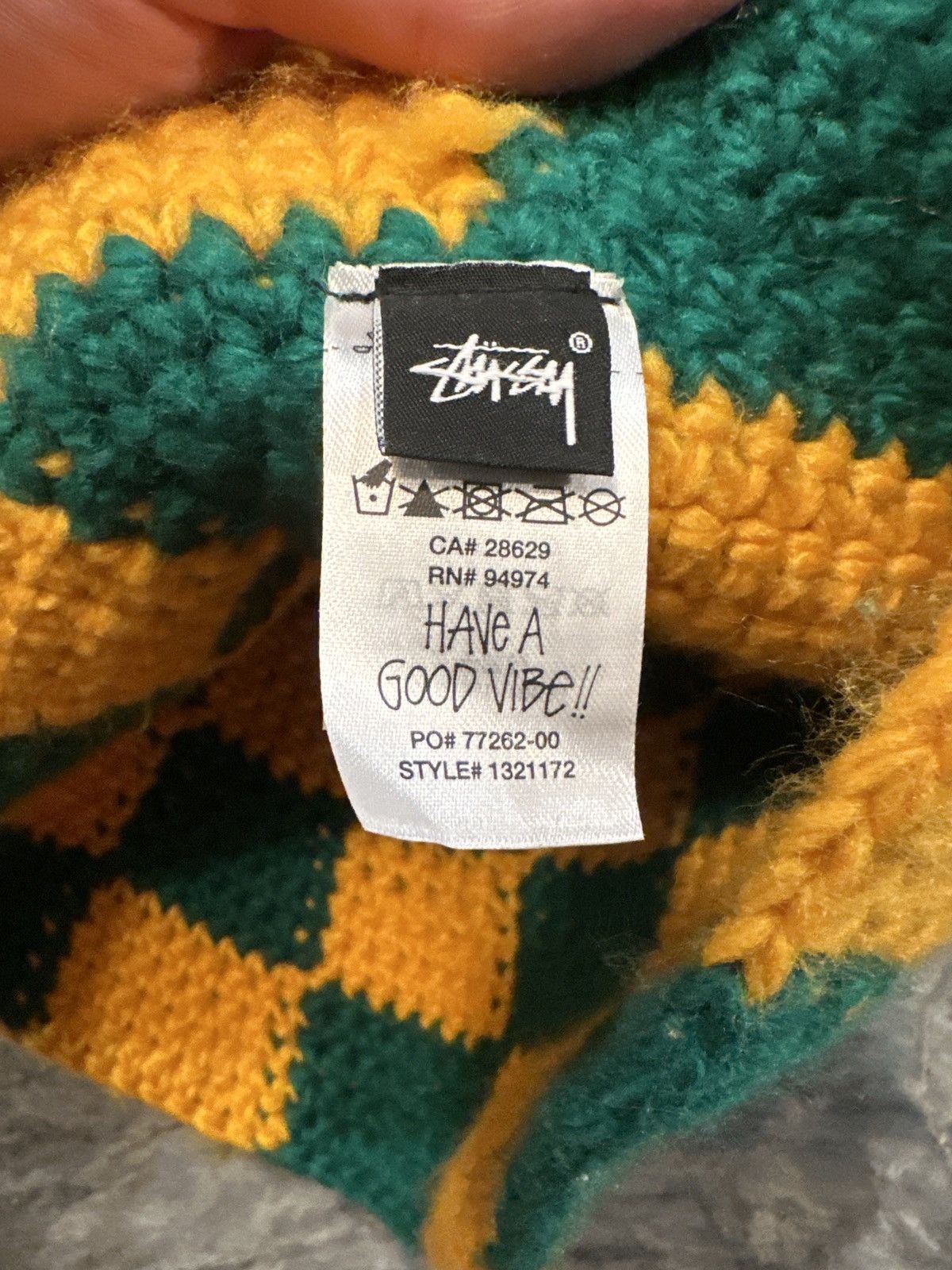 Stussy Stussy yellow and green crochet bucket hat Size ONE SIZE - 2 Thumbnail