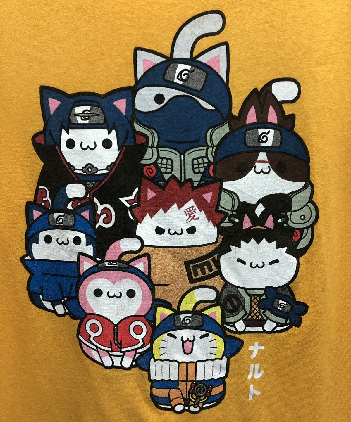 Anime Vintage 2002 Masashi Kishimoto Naruto Nyaruto T-Shirt Size US M / EU 48-50 / 2 - 3 Thumbnail
