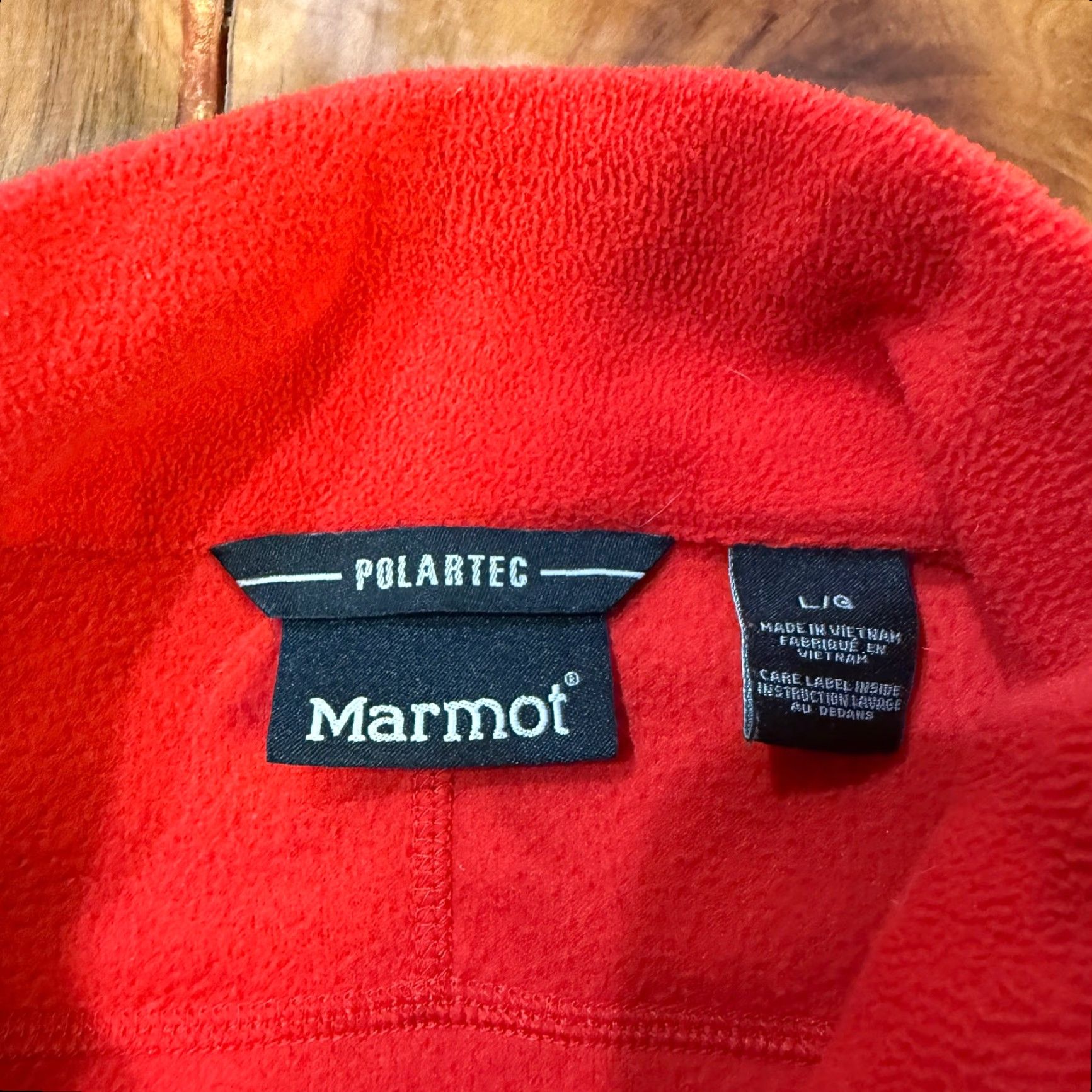 Marmot Marmot Vest Jacket Mens L Red Vest Fleece Lightweight Full Zip Hiking R3 Regular Chest 46 Short Jacket Coat Summer Spring Fall Winter Polyester Size US L / EU 52-54 / 3 - 3 Thumbnail