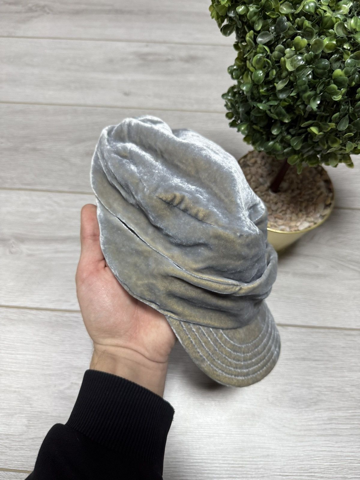 Diesel Diesel shinny hat cap velour military cadet Size ONE SIZE - 7 Thumbnail
