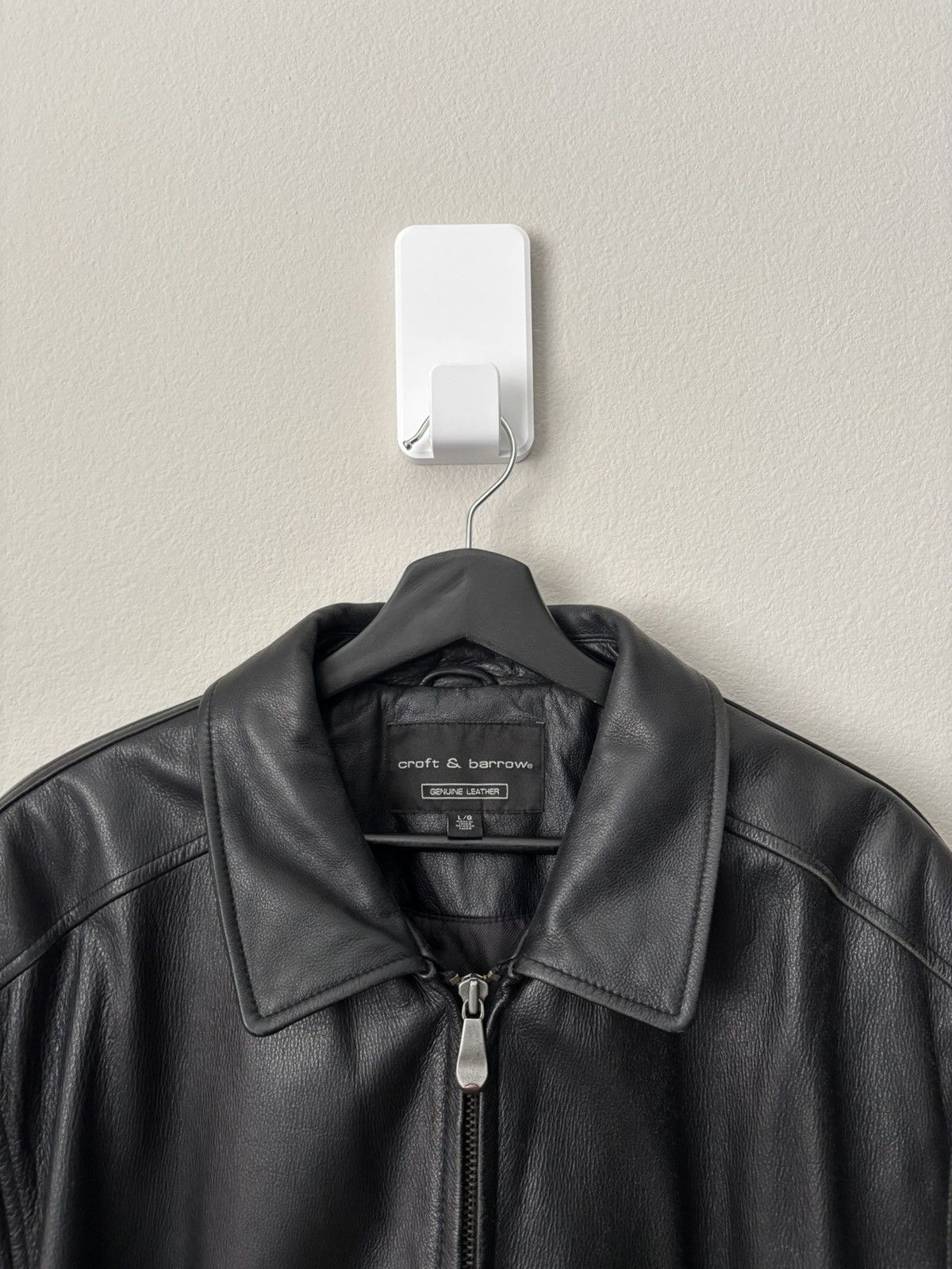 Vintage Vintage Croft & Barrow Genuine Leather Jacket Size US L / EU 52-54 / 3 - 2 Thumbnail