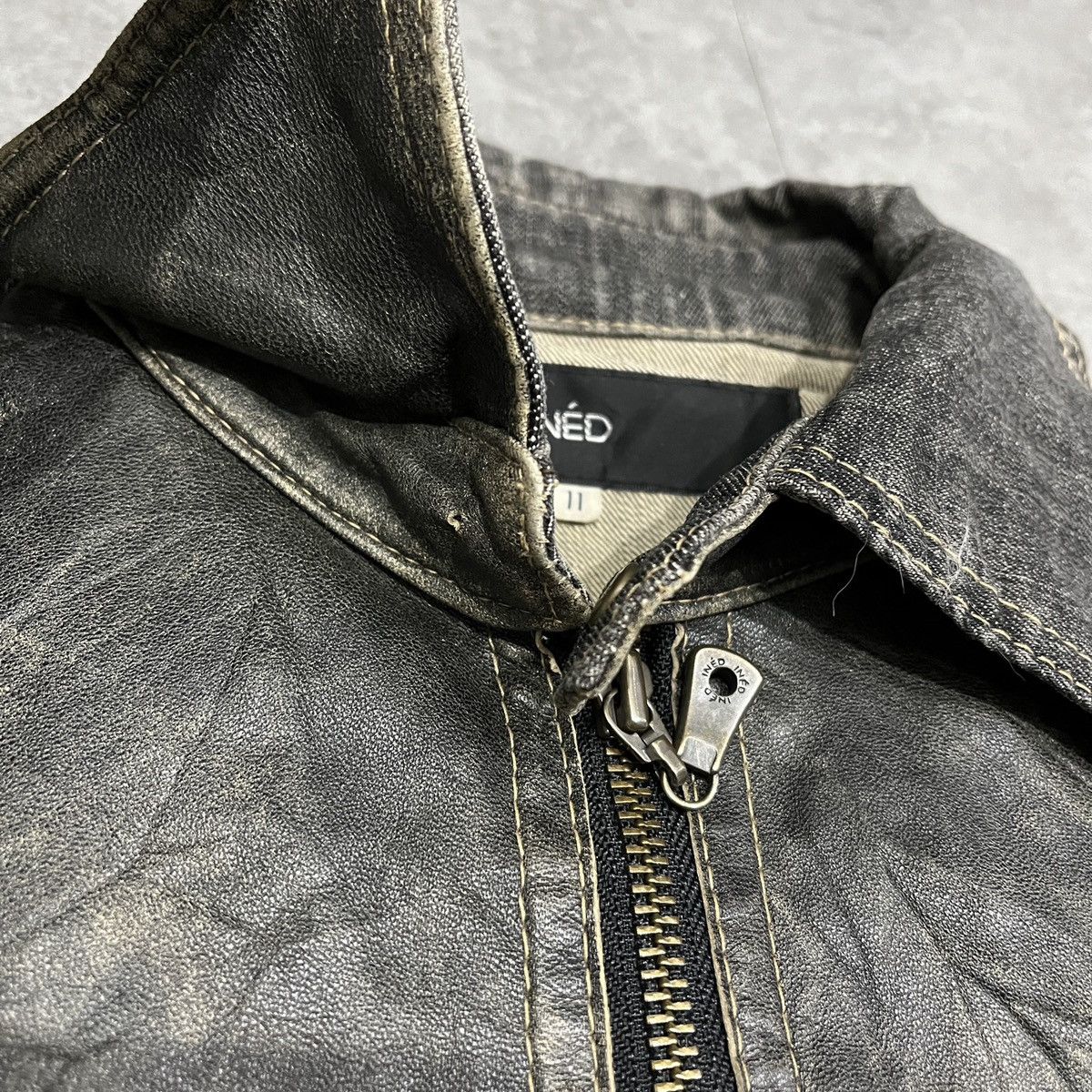 Yohji Yamamoto Ined yohji yamamoto Leather & Denim Jacket Size US S / EU 44-46 / 1 - 3 Thumbnail