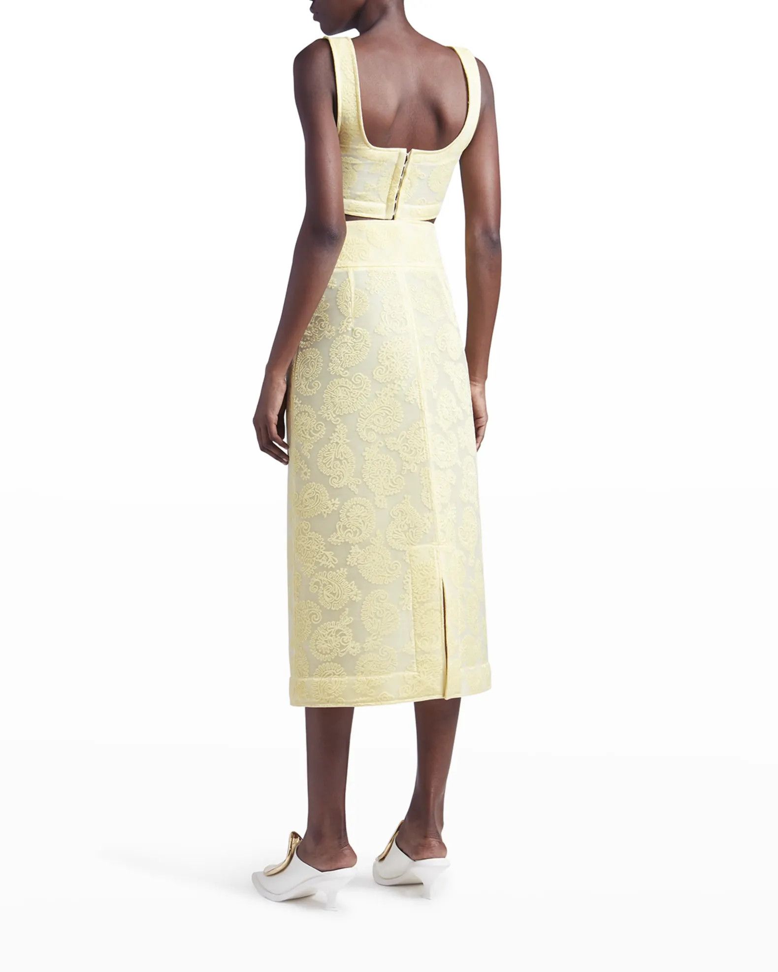 Jil Sander o1y1025 Crop Top in Yellow Size S / US 4 / IT 40 - 3 Thumbnail