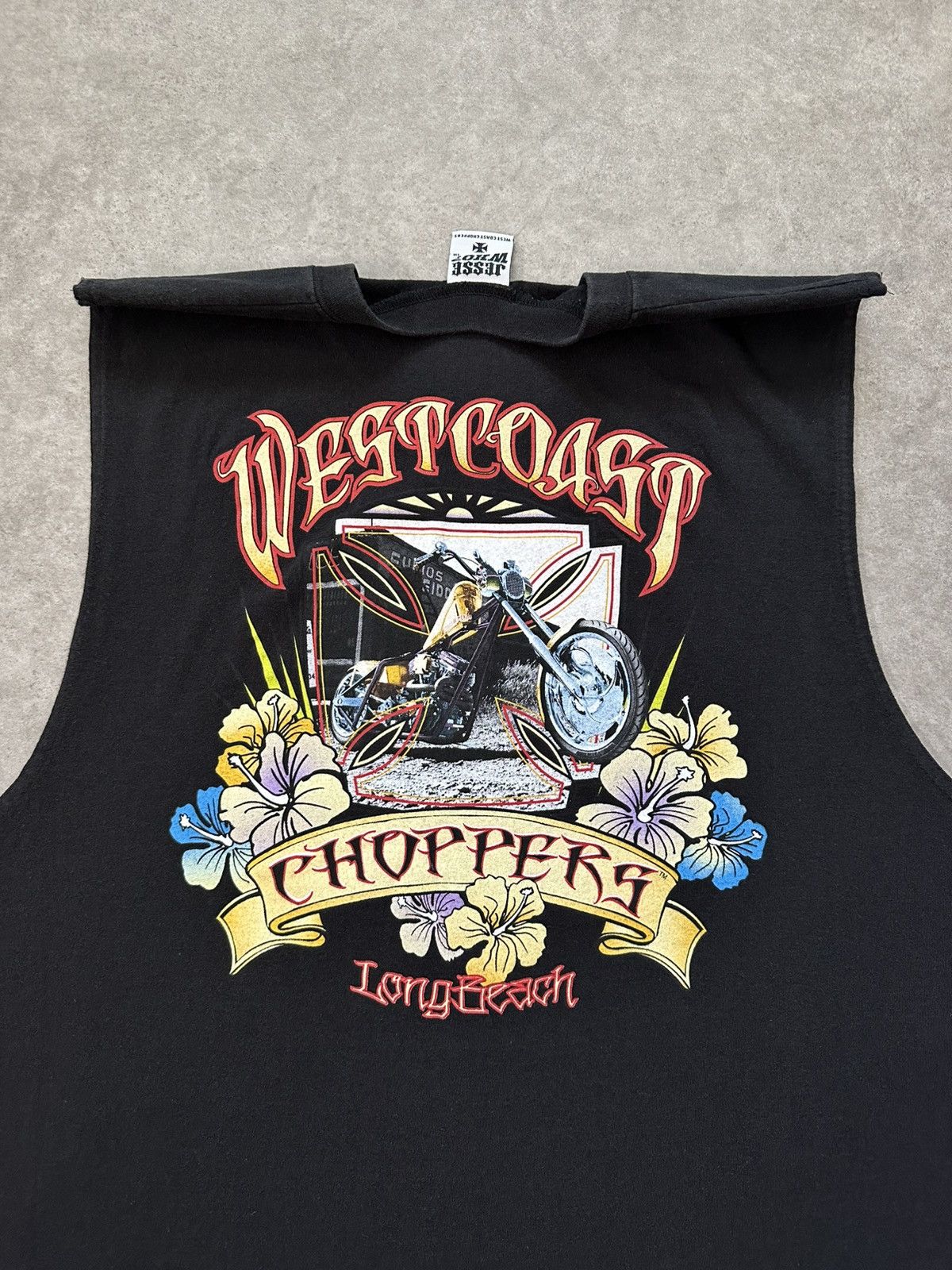 West Coast Choppers West Coast Choppers Sleeveless Shirt Biker Punk Chopped Tee Size US XXL / EU 58 / 5 - 11 Thumbnail
