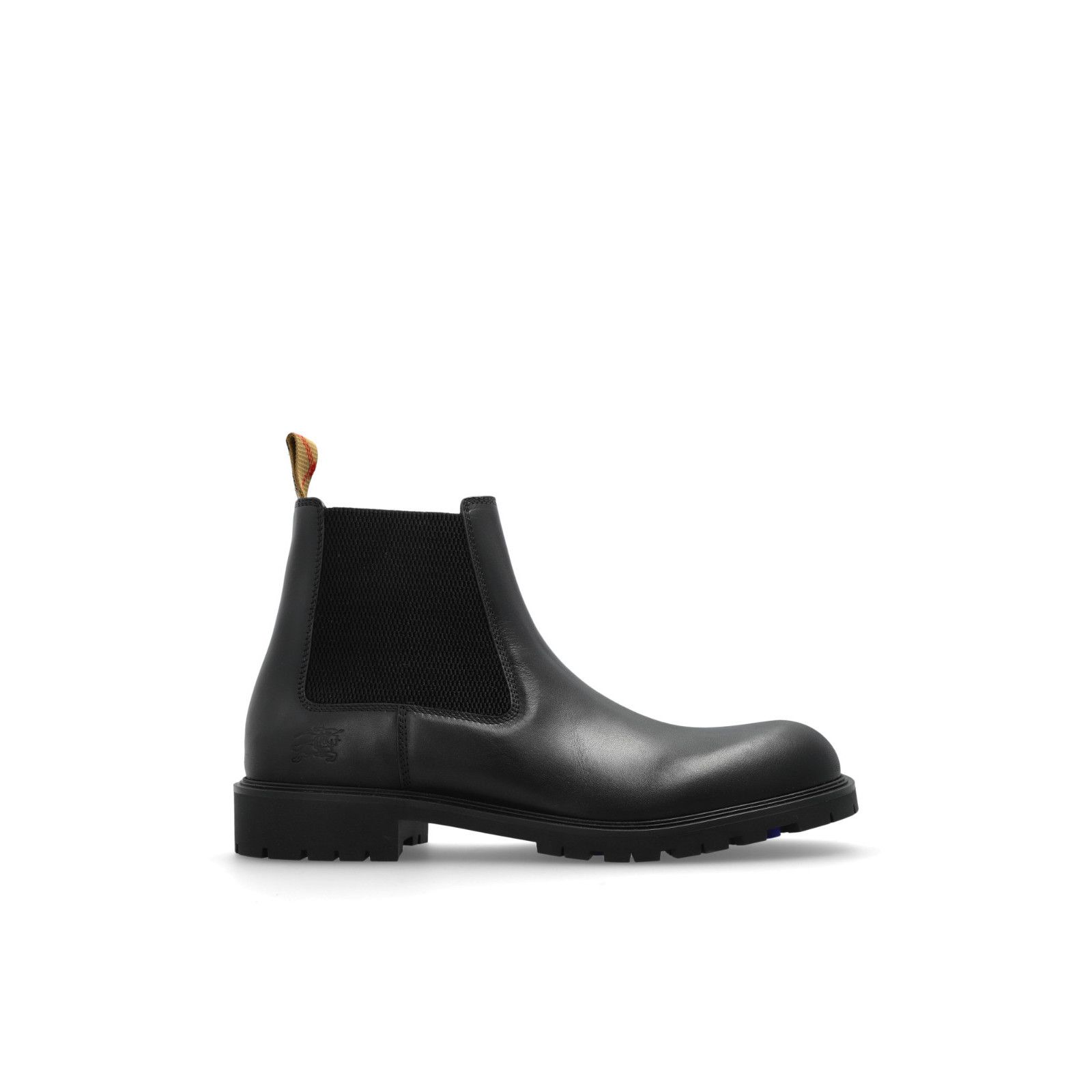 BURBERRY Black Leather Chelsea Ankle Boots New & Authentic (