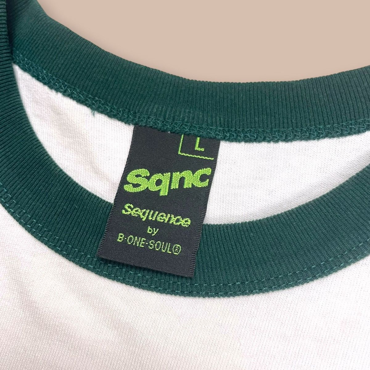 Japanese Brand Sequence by B-ONE SOUL "Shiba GA HOSHI" Ringer Tee Size US L / EU 52-54 / 3 - 12 Thumbnail