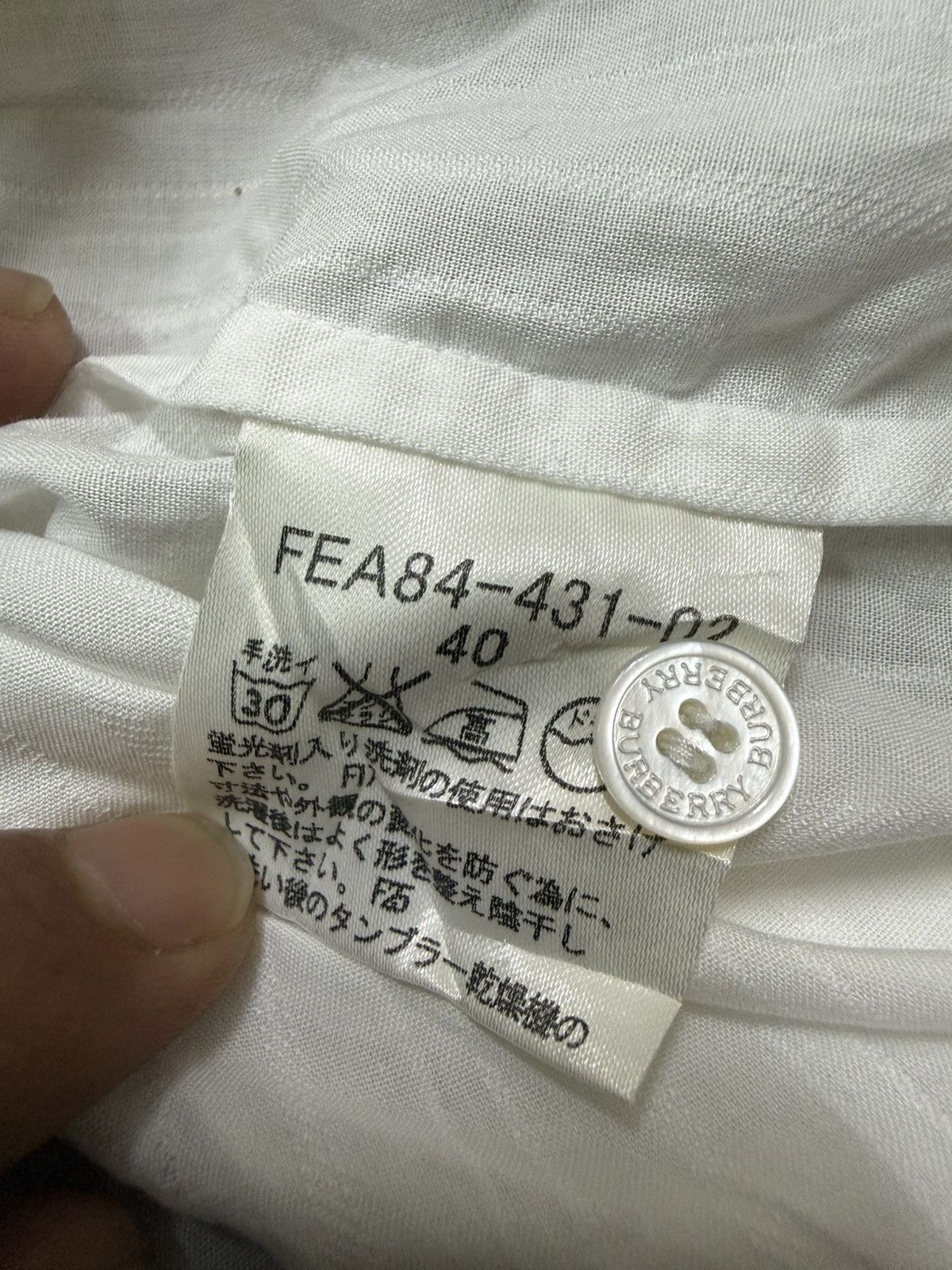 Burberry Burberry London White Broderie Anglaise Embroidered Shirt Size S / US 4 / IT 40 - 10 Thumbnail