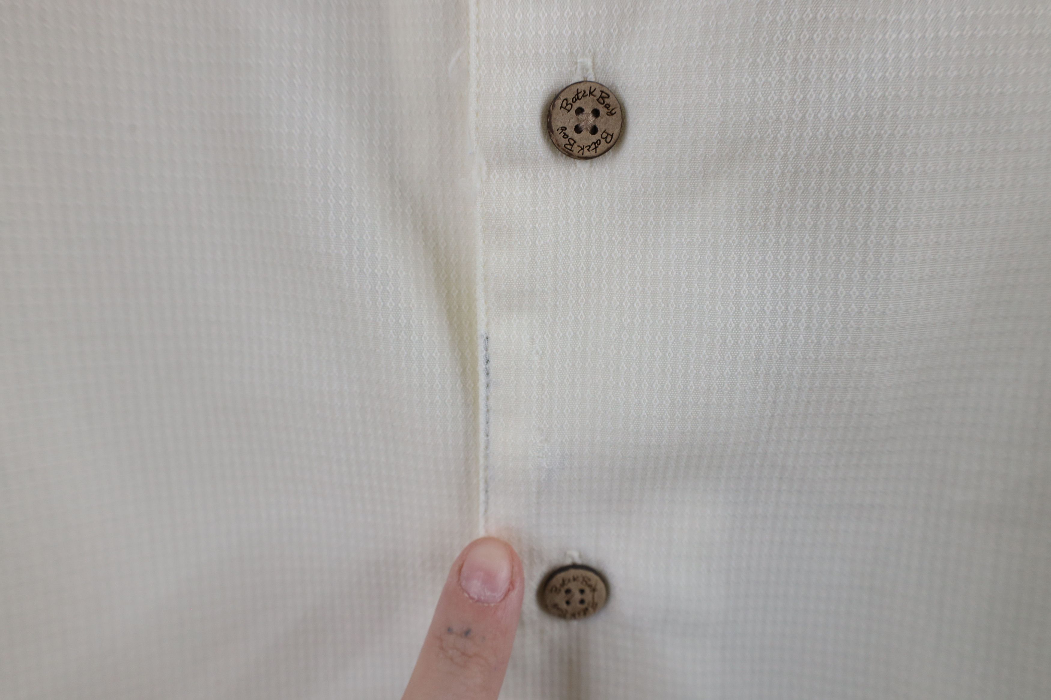 Vintage Vintage 90s Rockabilly Leaf Looped Collar Button Shirt Cream Size US XXL / EU 58 / 5 - 5 Thumbnail