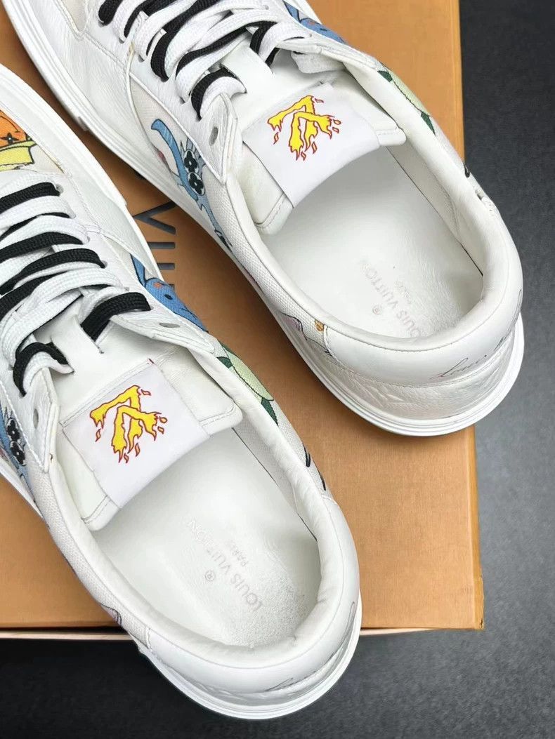 Louis Vuitton LV cartoon pattern lowtop sneakers-2508 Size US 10 / EU 43 - 3 Thumbnail