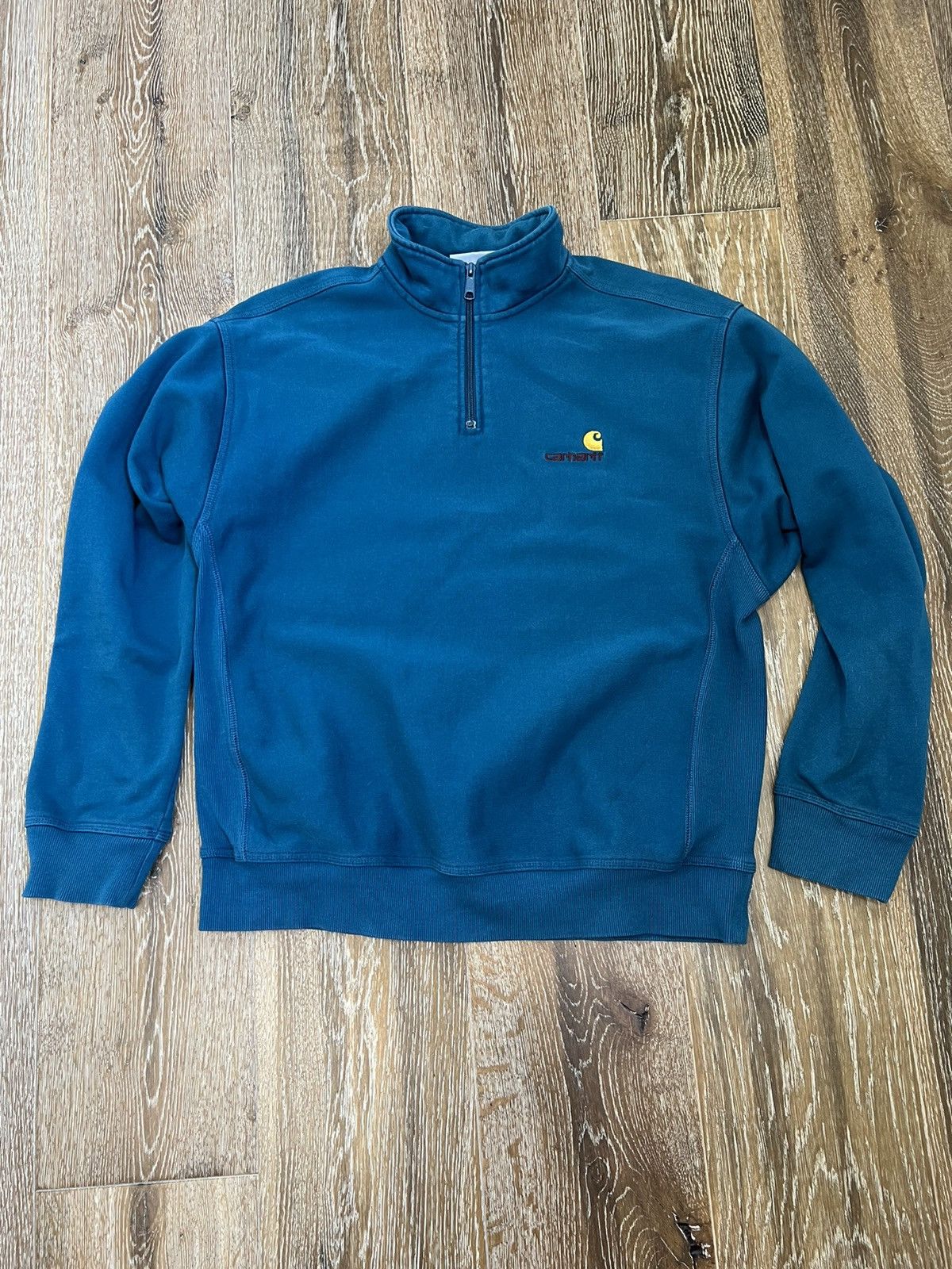 Carhartt Carhartt wip half zip american script sweater Size US L / EU 52-54 / 3 - 1 Thumbnail