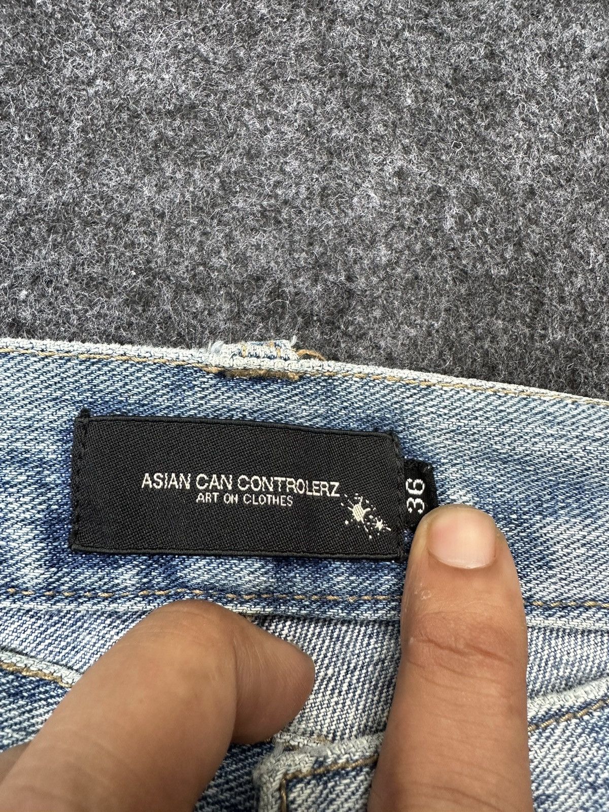 JNCO Sale 🔥 Asian Can Controlez Baggy Dirty Distressed Denim D41 Size US 36 / EU 52 - 10 Thumbnail