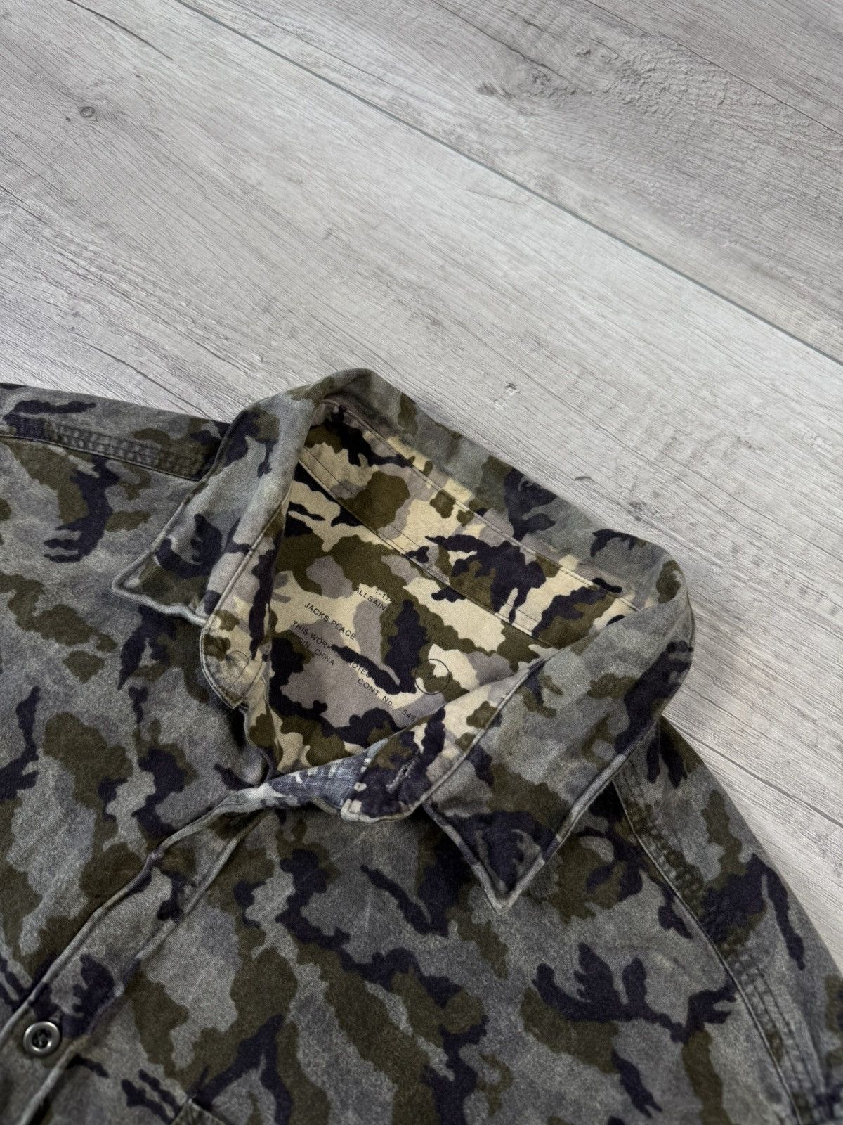 Japanese Brand Allsaints Mens Flannel Camo Vtg Shirt IF6WAS9 Travis style Size US M / EU 48-50 / 2 - 3 Thumbnail
