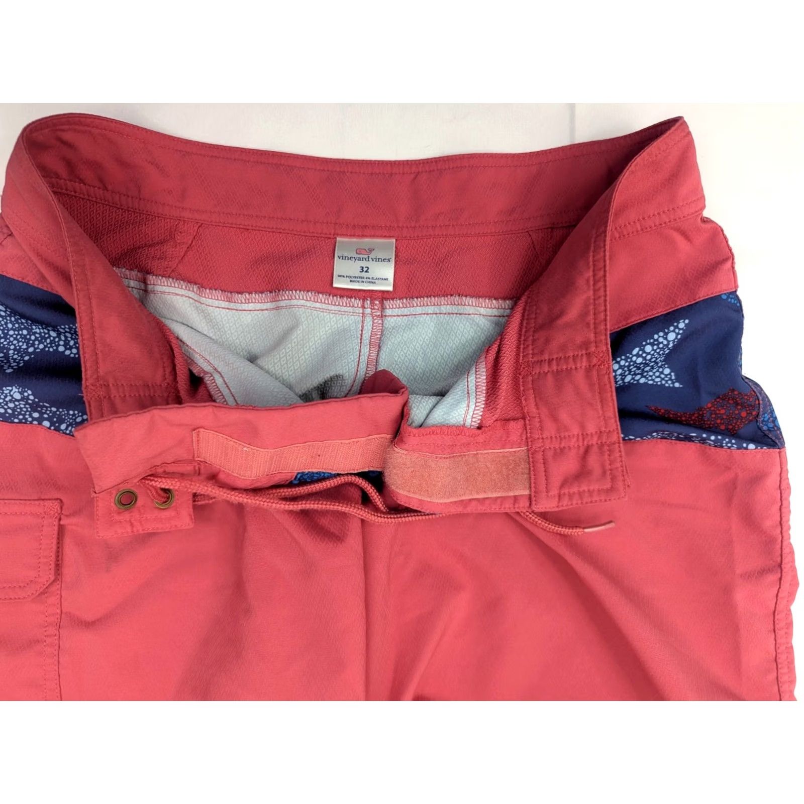 Vineyard Vines Vineyard Vines Board Shorts Mens 32 Blue Pink Salmon Fish Fishing Swim Trunks Size US 32 / EU 48 - 7 Thumbnail