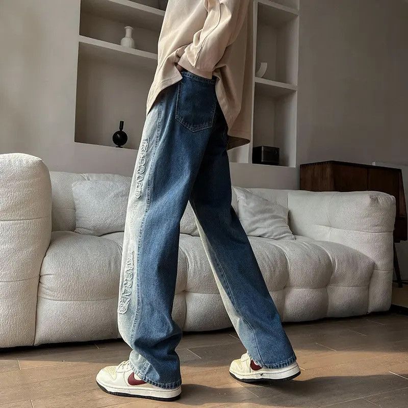 Japanese Brand Retro loose wide leg high street jeans Size US 32 / EU 48 - 4 Thumbnail
