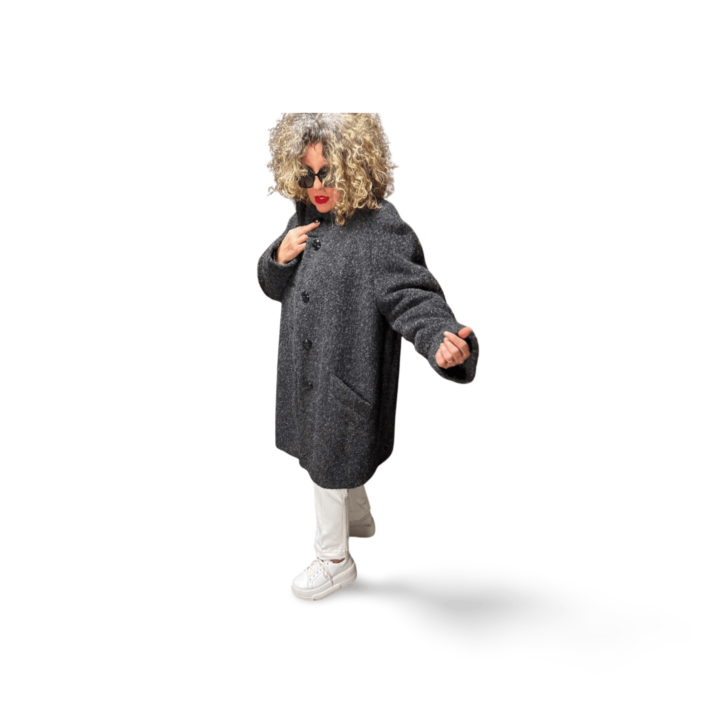 Vintage Basler Exclusive Women's Alpaca Coat size 3XL Size XXL / US 16-18 / IT 52-54 - 5 Thumbnail