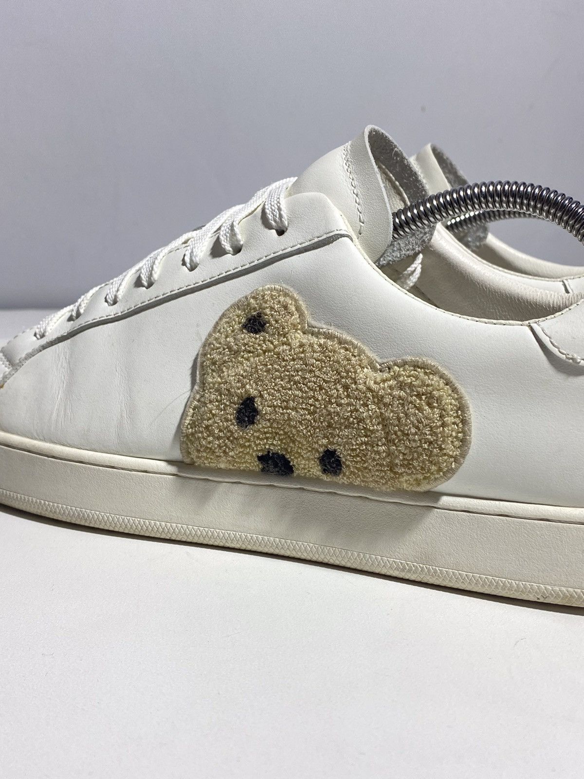Palm Angels Palm Angels Teddy Bear Logo White Leather Sneakers Size US 10 / EU 43 - 11 Thumbnail