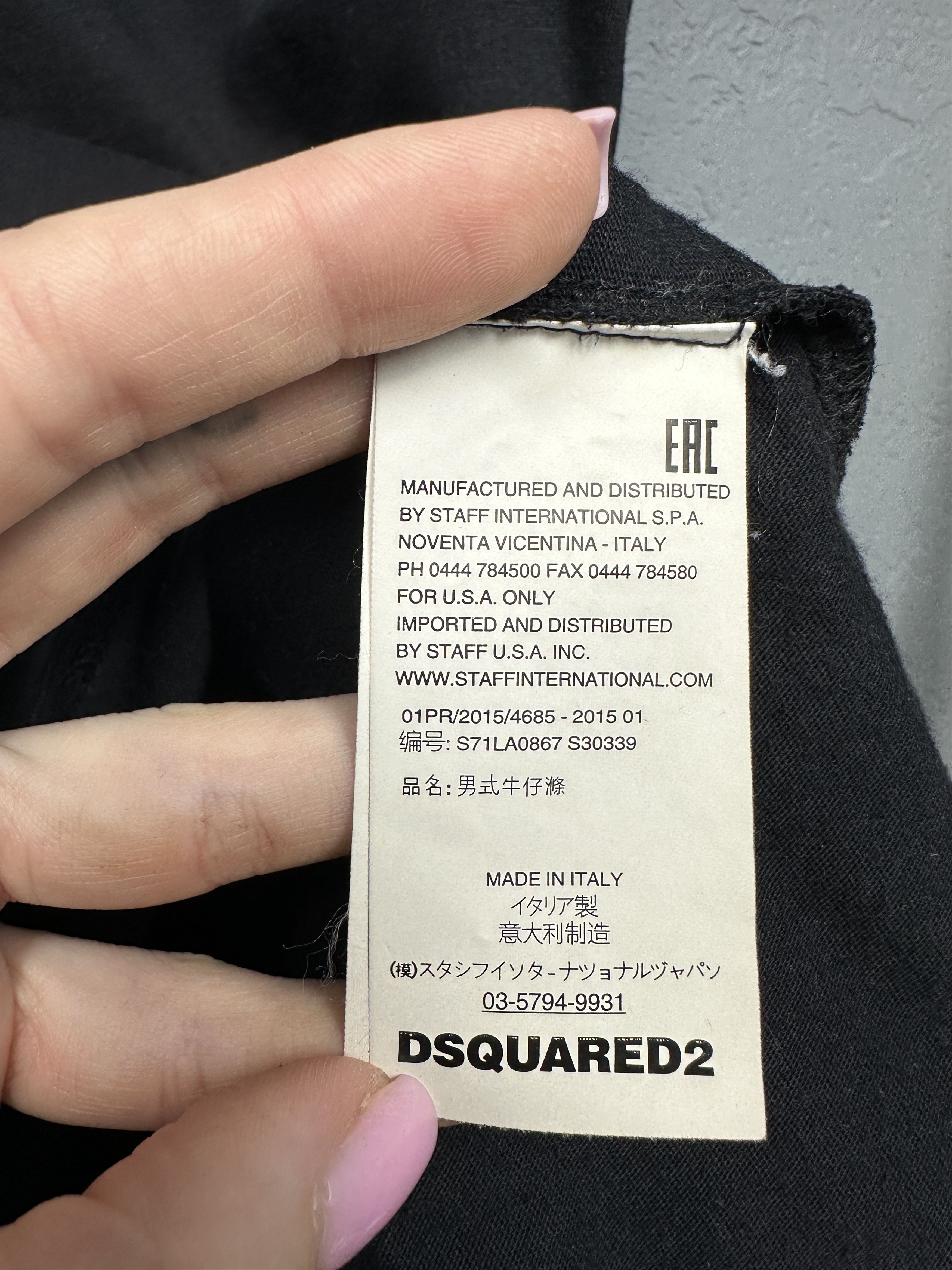 Dsquared2 Dsquared2 Icon Mens Crew Neck T-Shirt Size US XXL / EU 58 / 5 - 6 Thumbnail