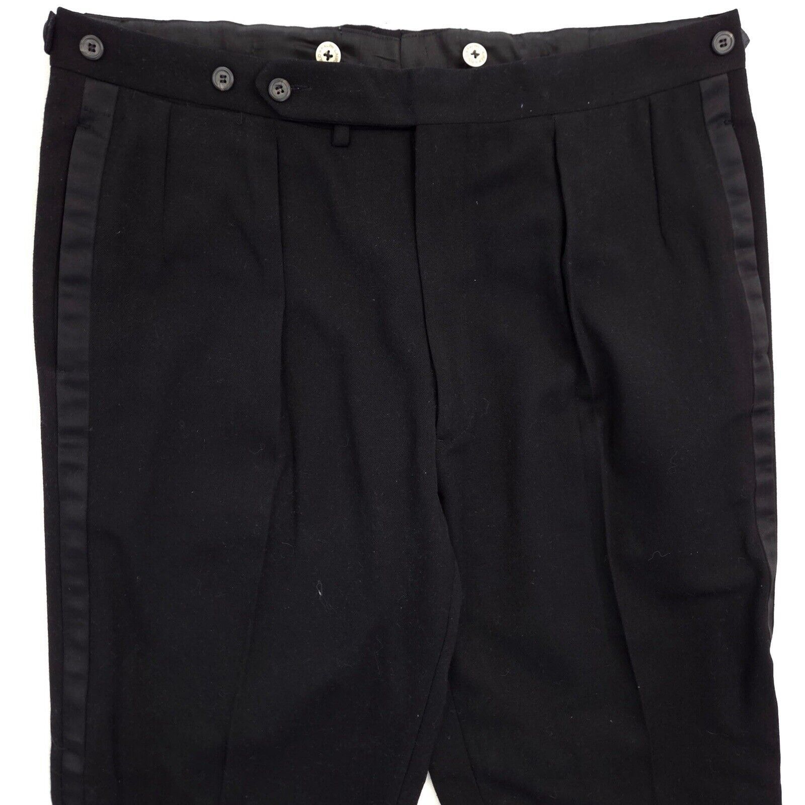 Polo Ralph Lauren Vintage Polo Ralph Lauren Tuxedo Pants Mens 36x30 Pleated Size US 36 / EU 52 - 2 Thumbnail