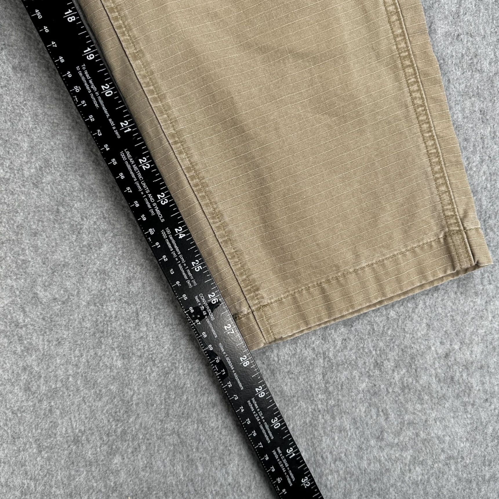 Abercrombie & Fitch Abercrombie & Fitch Pants Mens 30x28 Beige Carpenter Loose Straight Leg Workwear Size US 30 / EU 46 - 4 Thumbnail