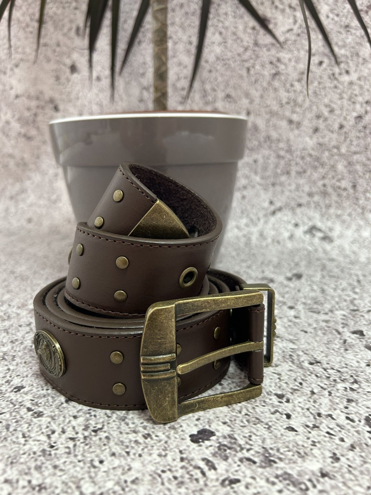 Cowboy Equipment × Hysteric Glamour × Japanese Brand Vintage 90s American Cowboy Bikers Belt Y2K Hype USA Size ONE SIZE - 5 Thumbnail