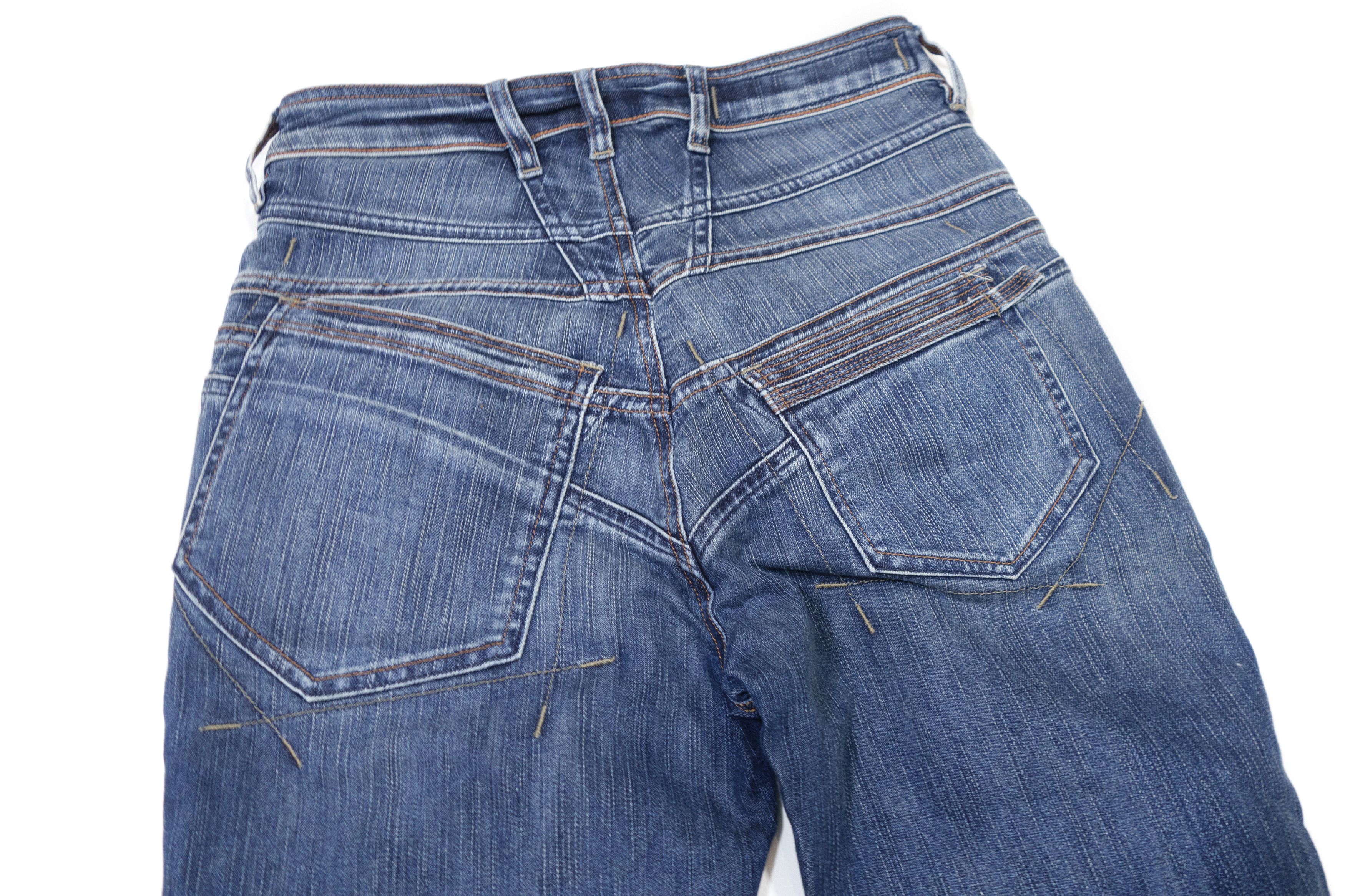 Marithe + Francois Girbaud Y2K X-Pocket Panel Construction Pocket Slim Straight Denim Size 27" / US 4 / IT 40 - 5 Thumbnail