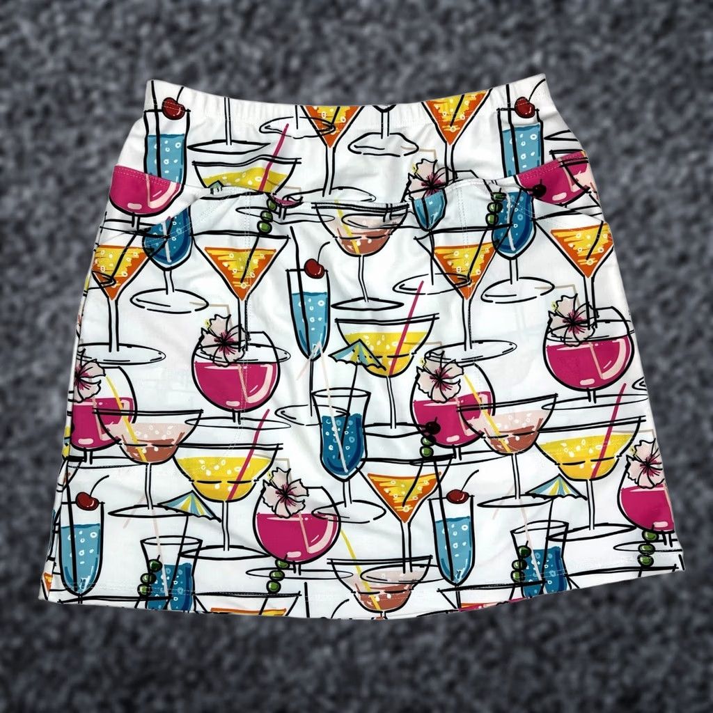 B Skinz Skort Size Xs Cocktails Golf Pickleball Activewear, Women's