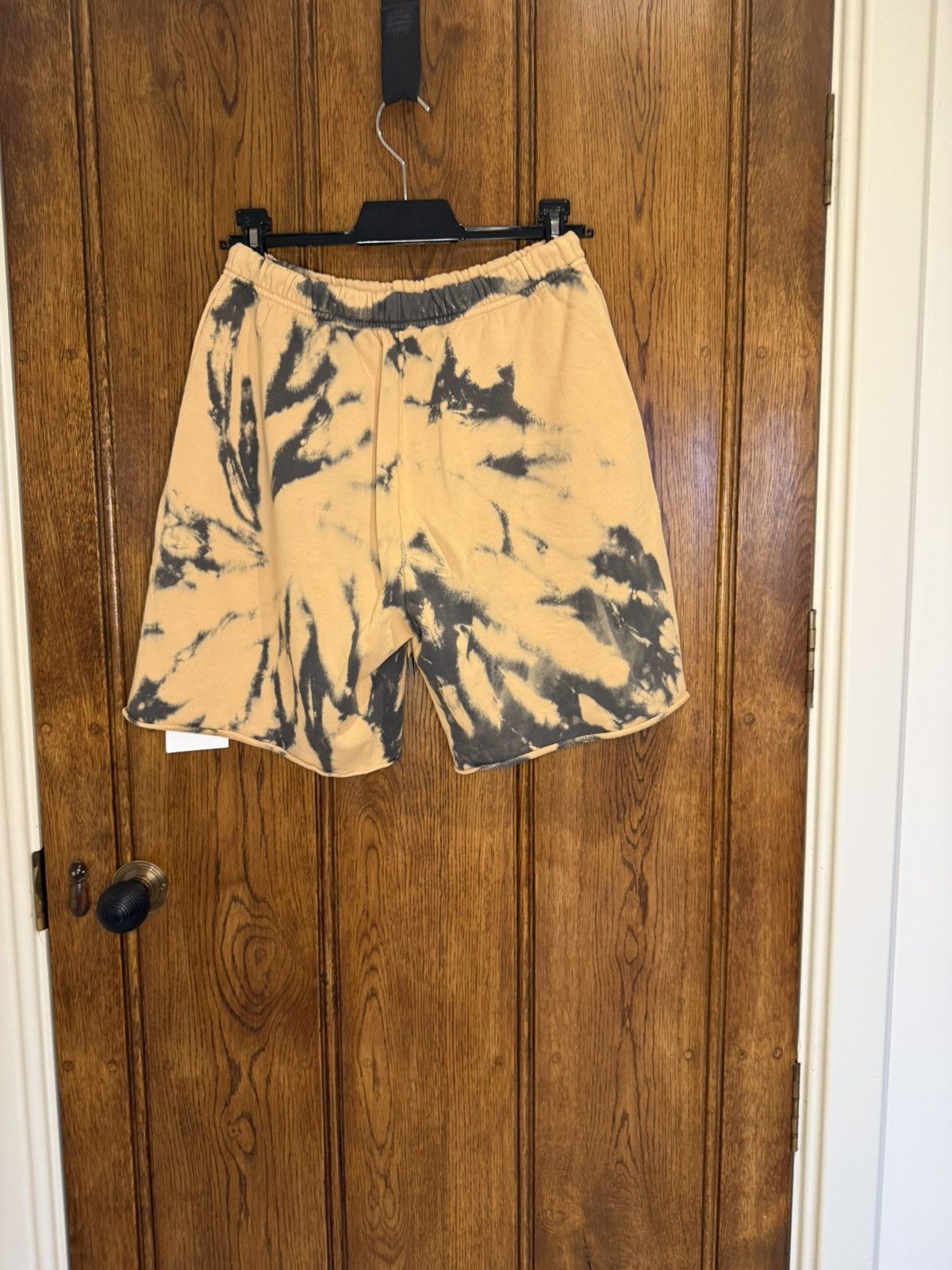Celine $850 SS23 Celine tie dye shorts black logo Hedi Slimane S Size US 32 / EU 48 - 15 Thumbnail