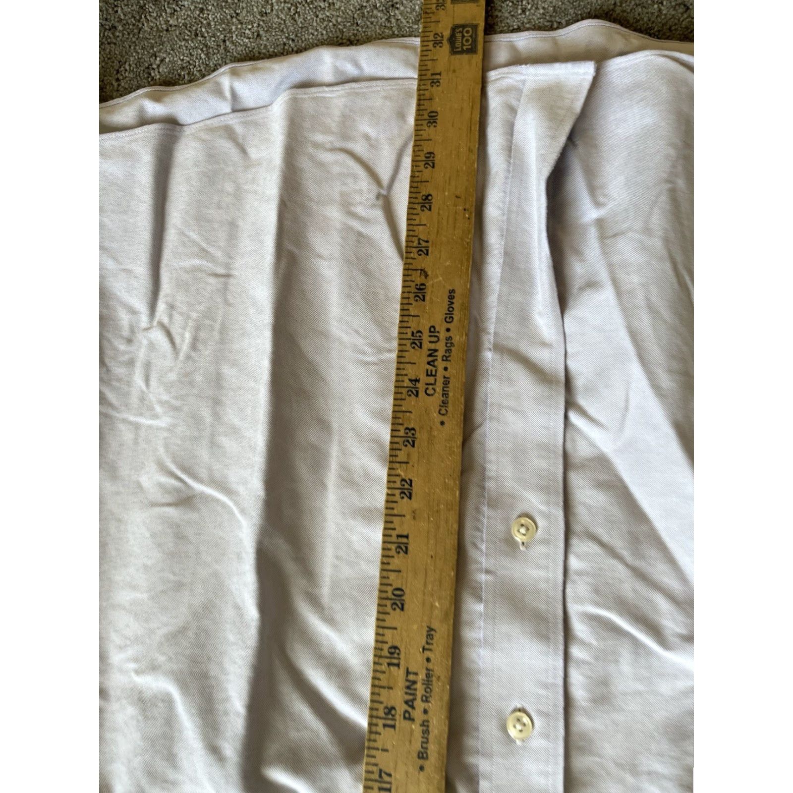 Vintage L.L. Bean Dress Shirt Men's 18 Blue Wrinkle Resistant Trim Fit Button Up Long Sleeve Solid Collar Size US XXL / EU 58 / 5 - 5 Thumbnail