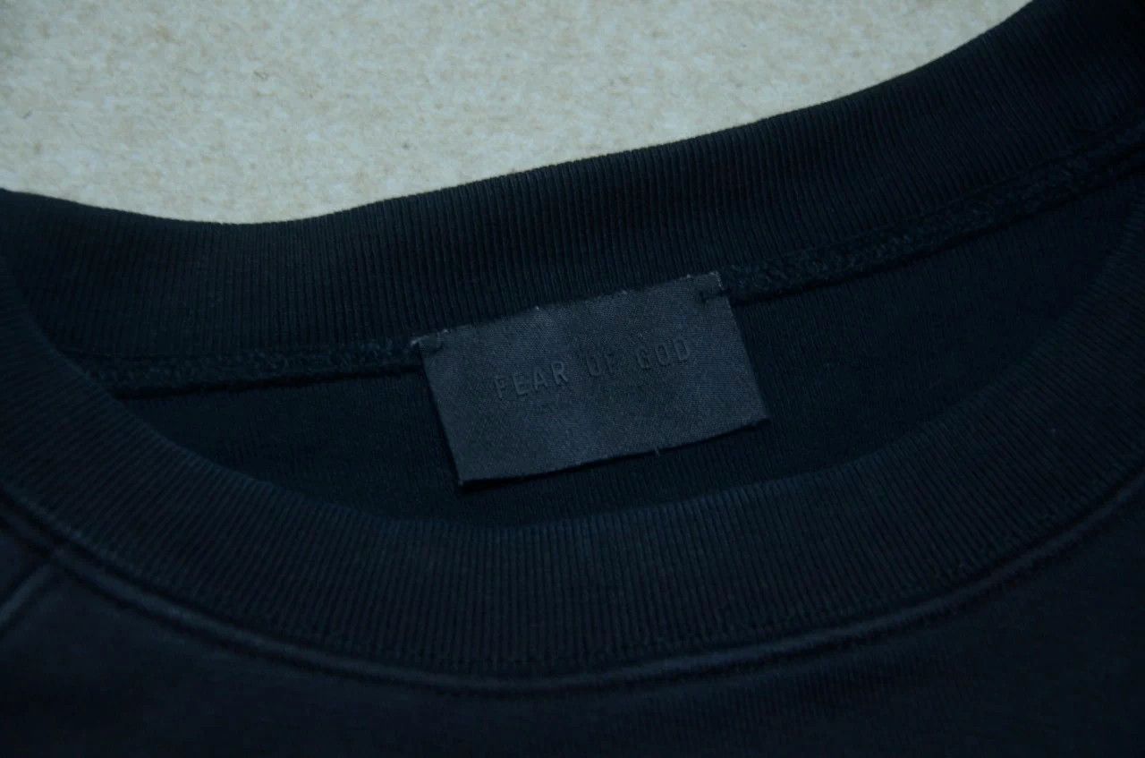 Fear of God Fear of God 7th Thick Black Flocked Logo Sweatshirt Jacket Size US M / EU 48-50 / 2 - 7 Thumbnail
