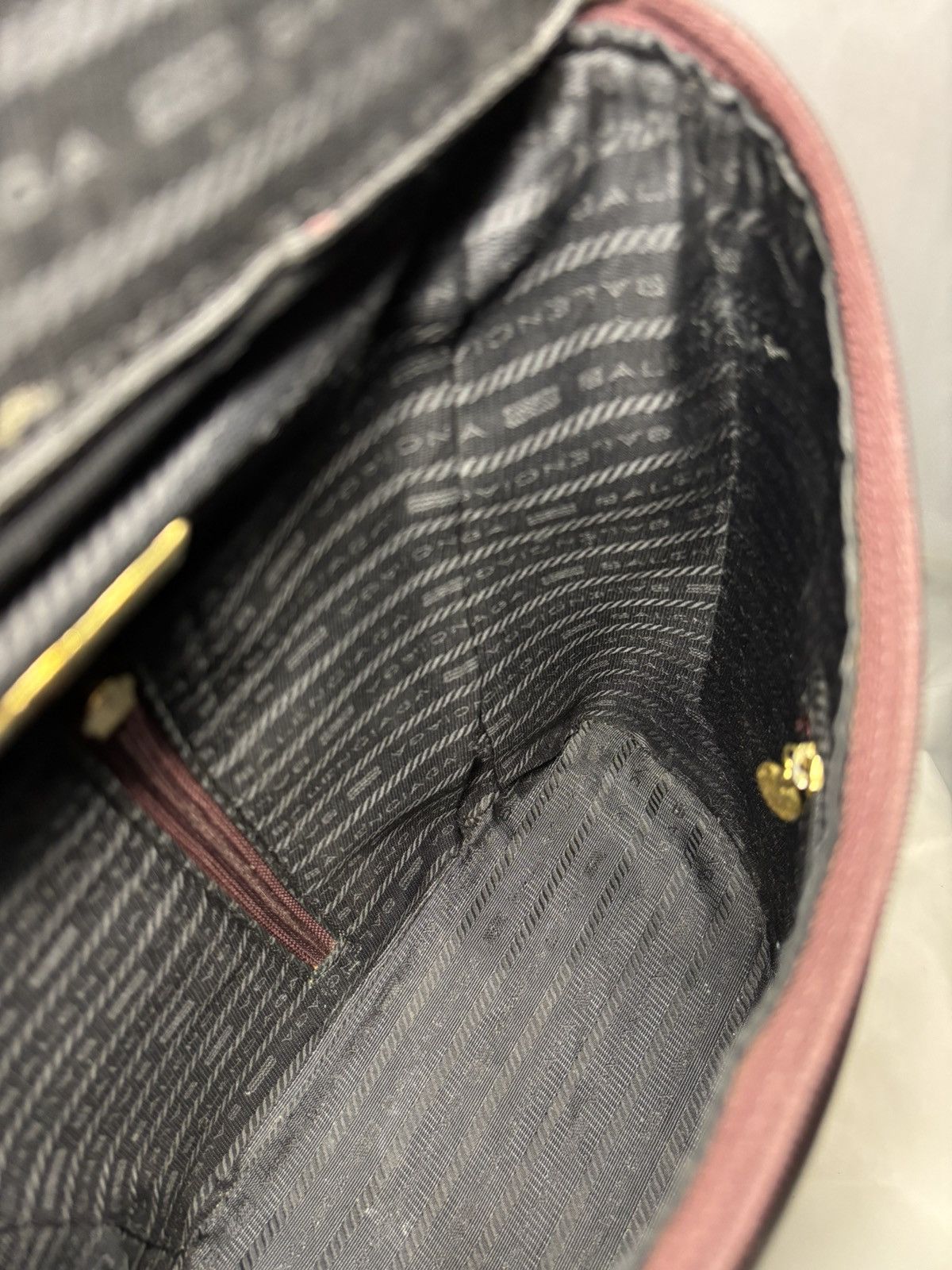 Balenciaga (rlly2 worn) Vintage Balenciaga Backpack Maroon Size ONE SIZE - 21 Thumbnail